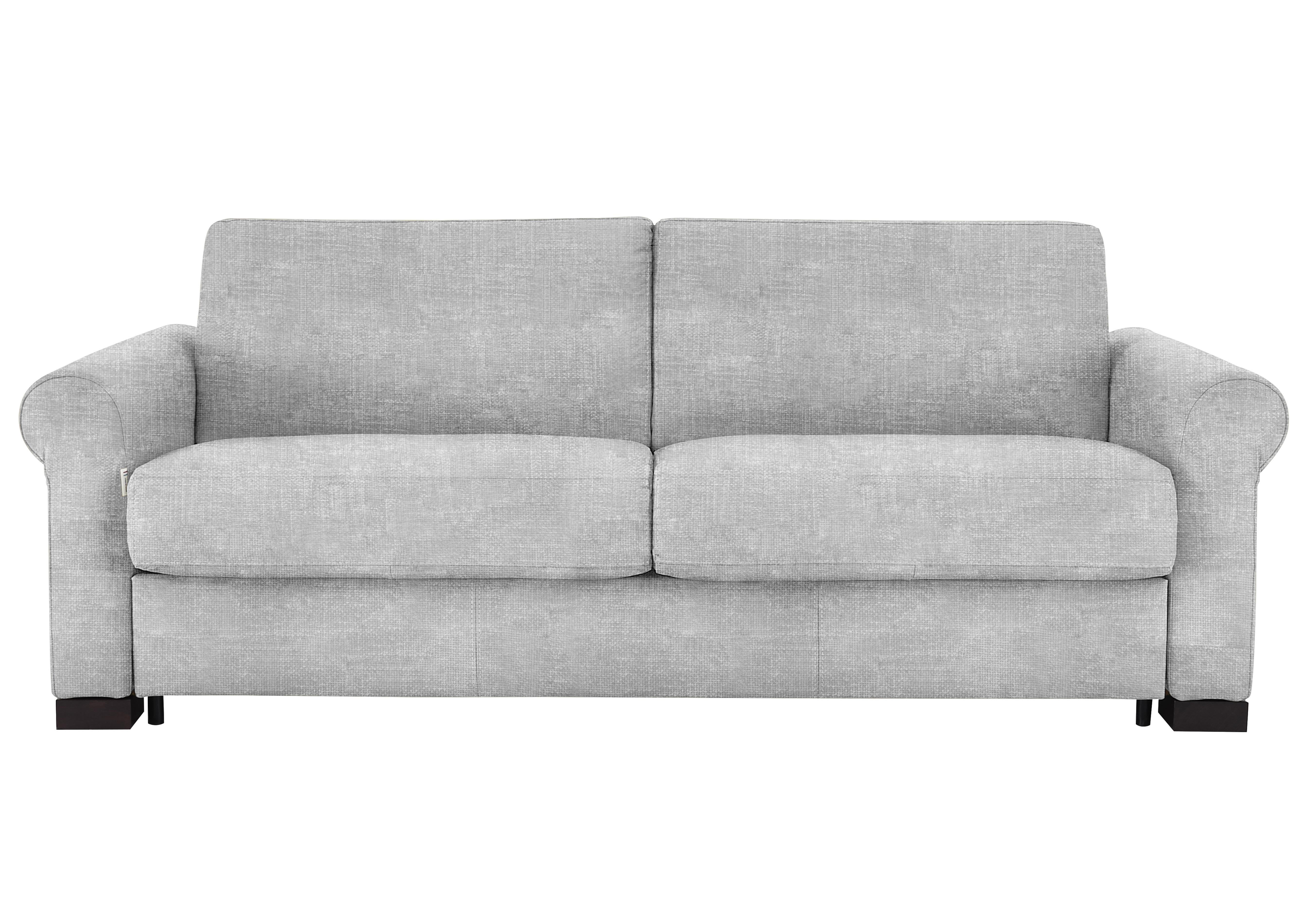 Alcova 3 Seater Fabric Sofa Bed with Scroll Arms in Baobab Ghiaccio 516 on Furniture Village