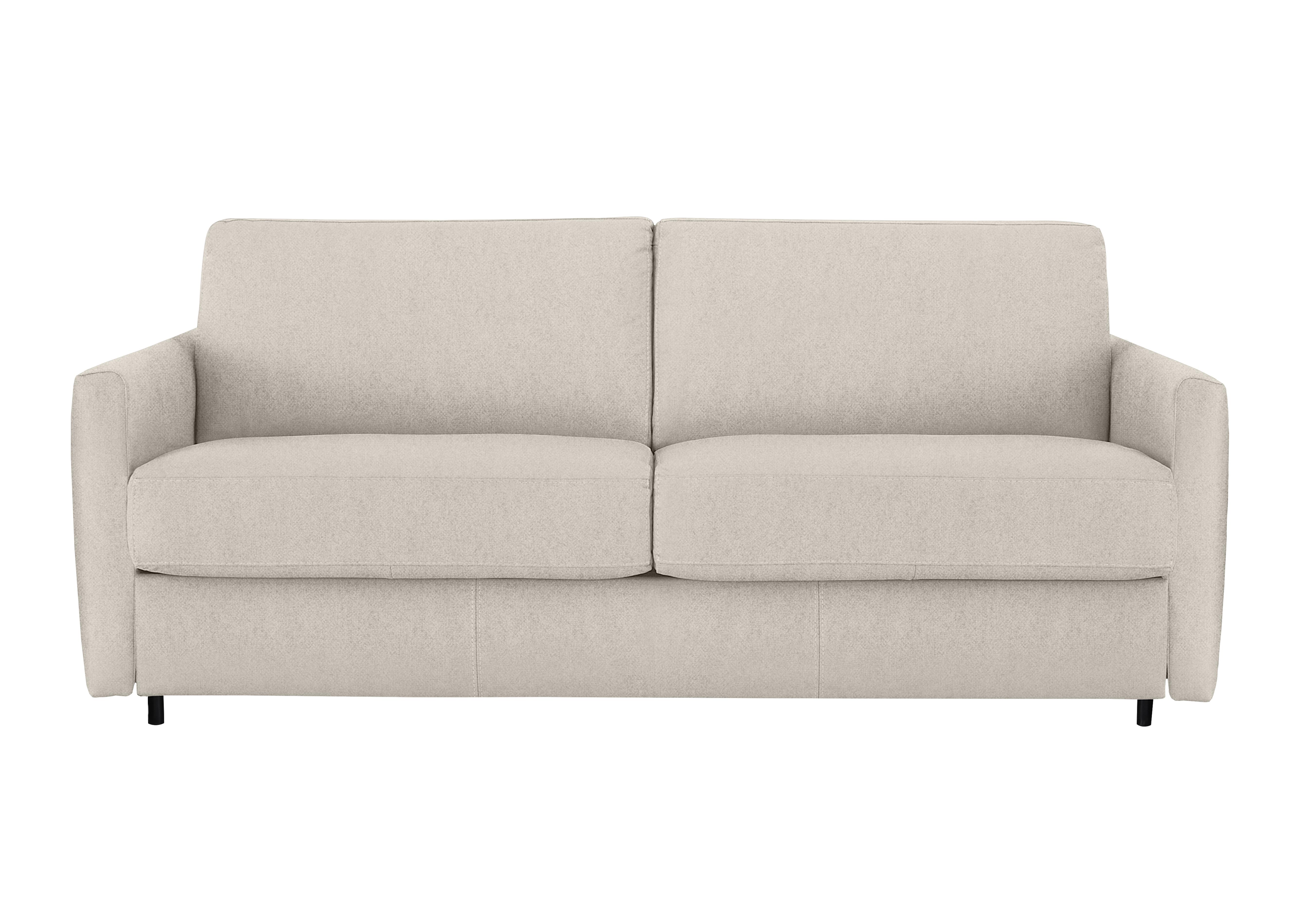 Alcova 3 Seater Fabric Sofa Bed with Slim Arms in Fuente Beige on Furniture Village