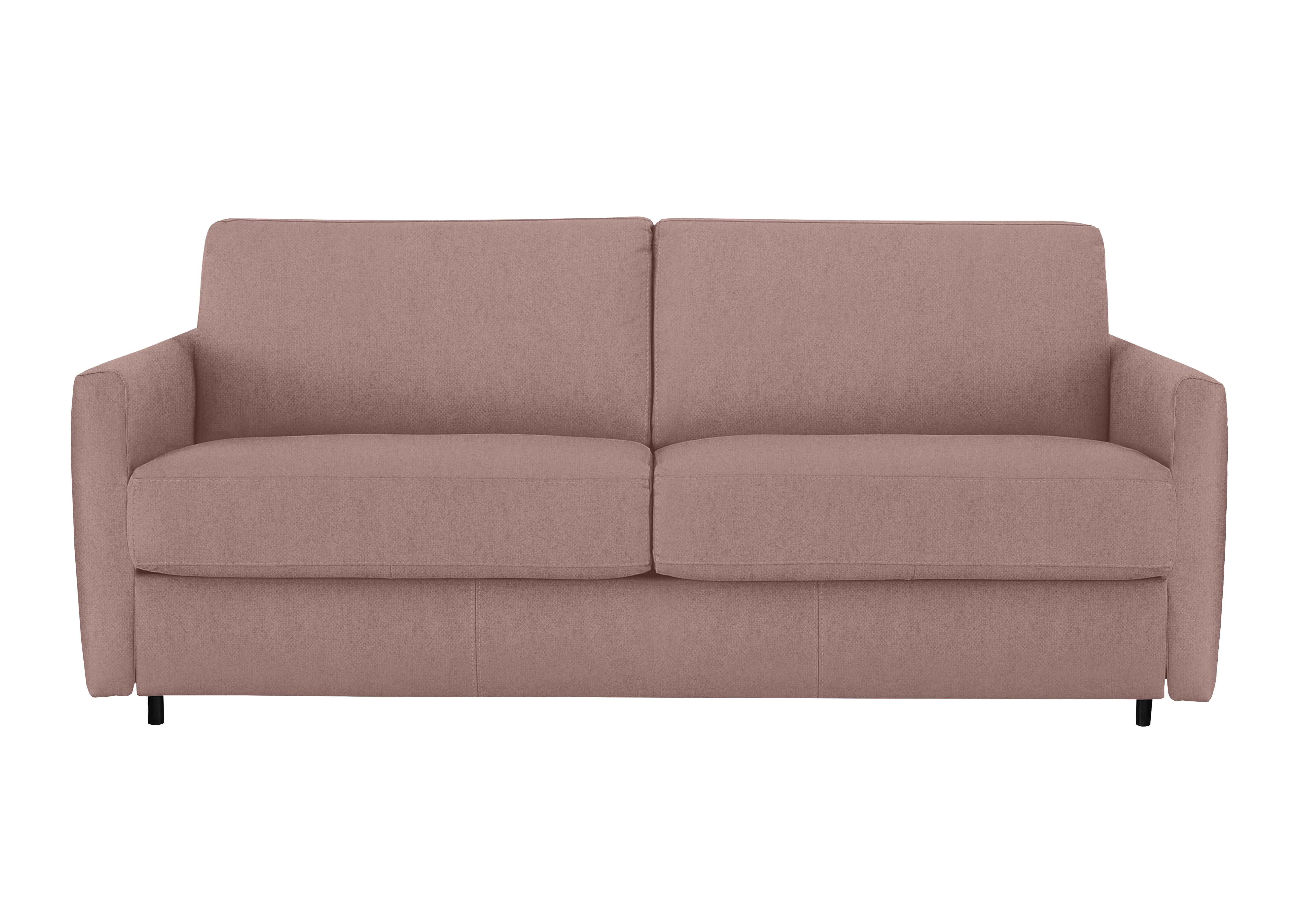 Alcova 3 Seater Fabric Sofa Bed with Slim Arms in Fuente Coral on Furniture Village
