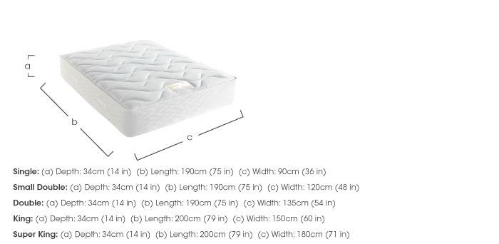 Supreme Memory Comfort 1400 Mattress in  on Furniture Village