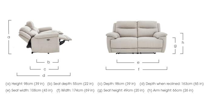 Touch 2 Seater Heavy Duty Fabric Sofa in  on Furniture Village