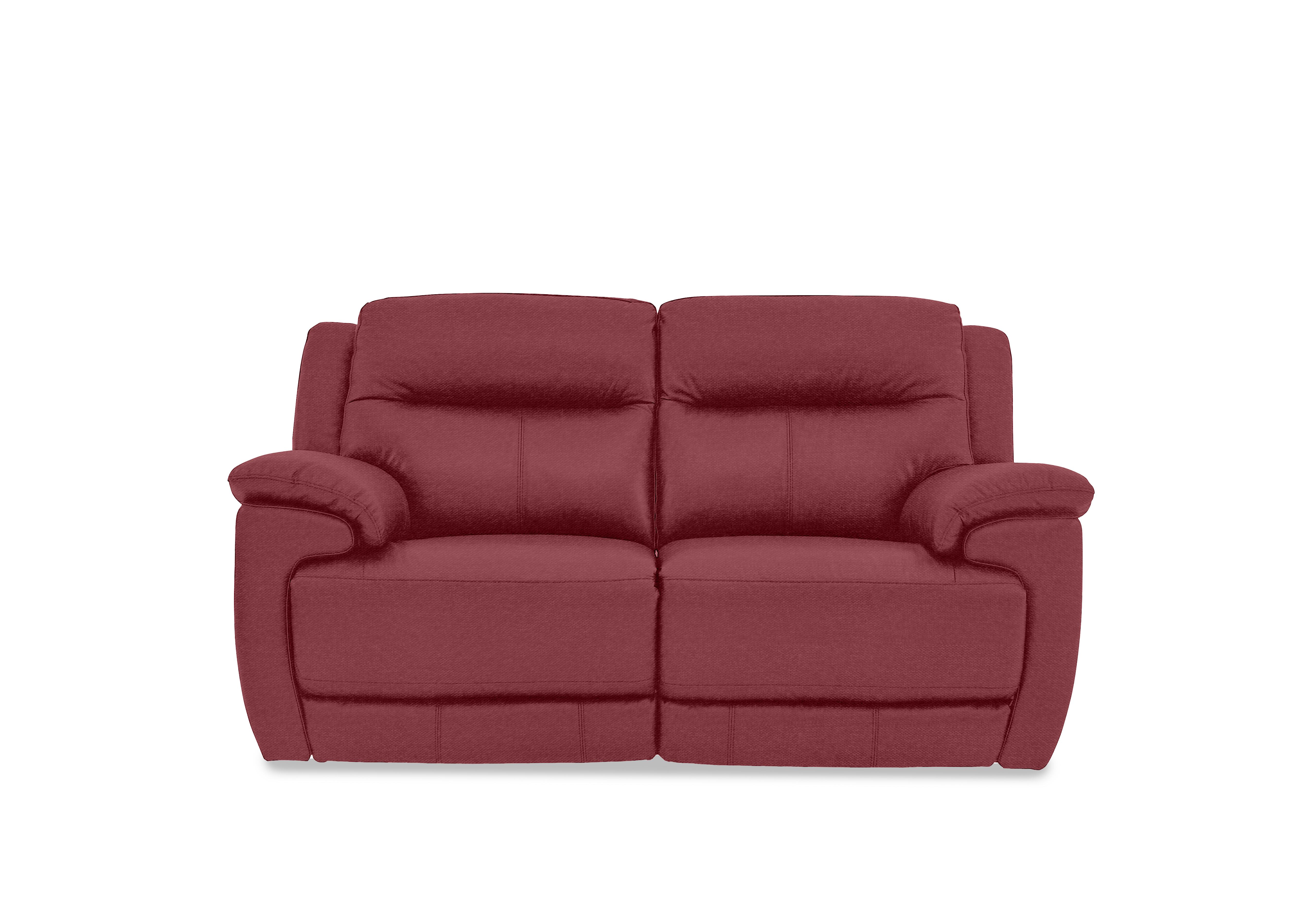 Touch 2 Seater Heavy Duty Fabric Sofa in Fab-Blt-R29 Red on Furniture Village