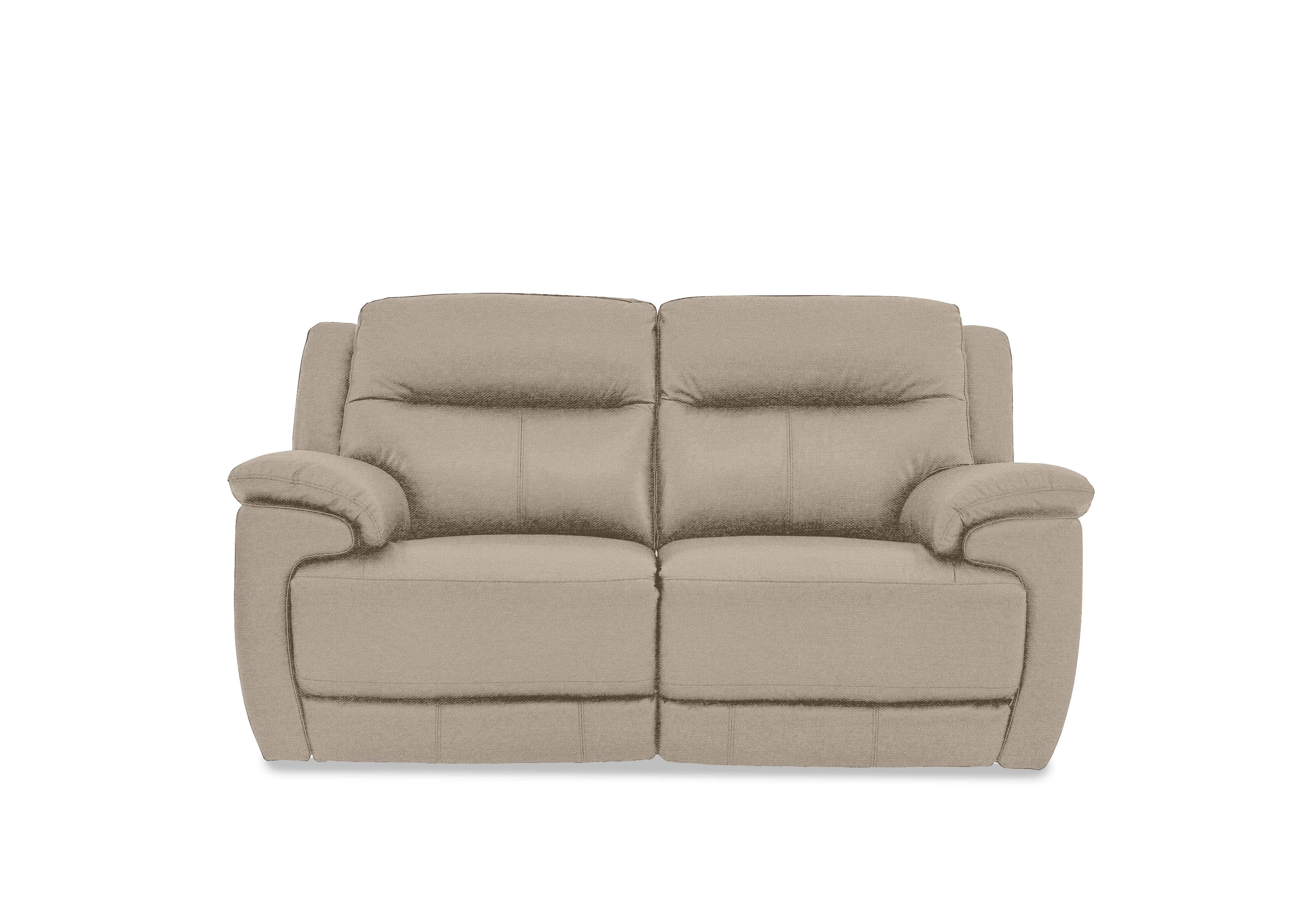 Touch 2 Seater Heavy Duty Fabric Sofa in Fab-Ska-R28 Beige on Furniture Village