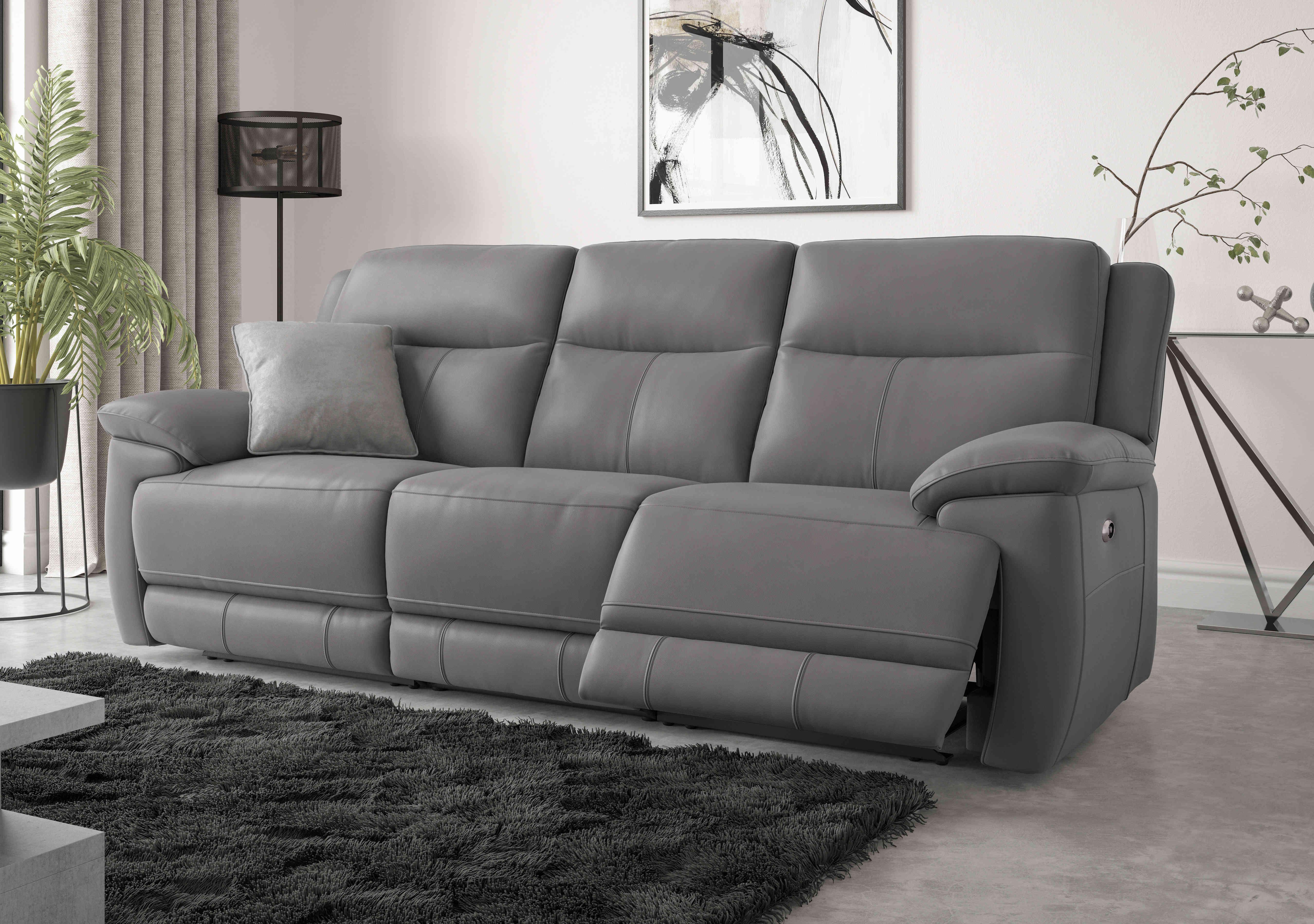 Touch 3 Seater Leather Sofa in  on Furniture Village