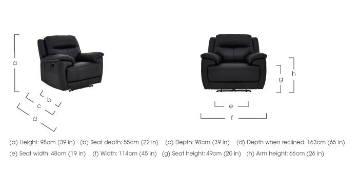 Touch Leather Armchair in  on Furniture Village