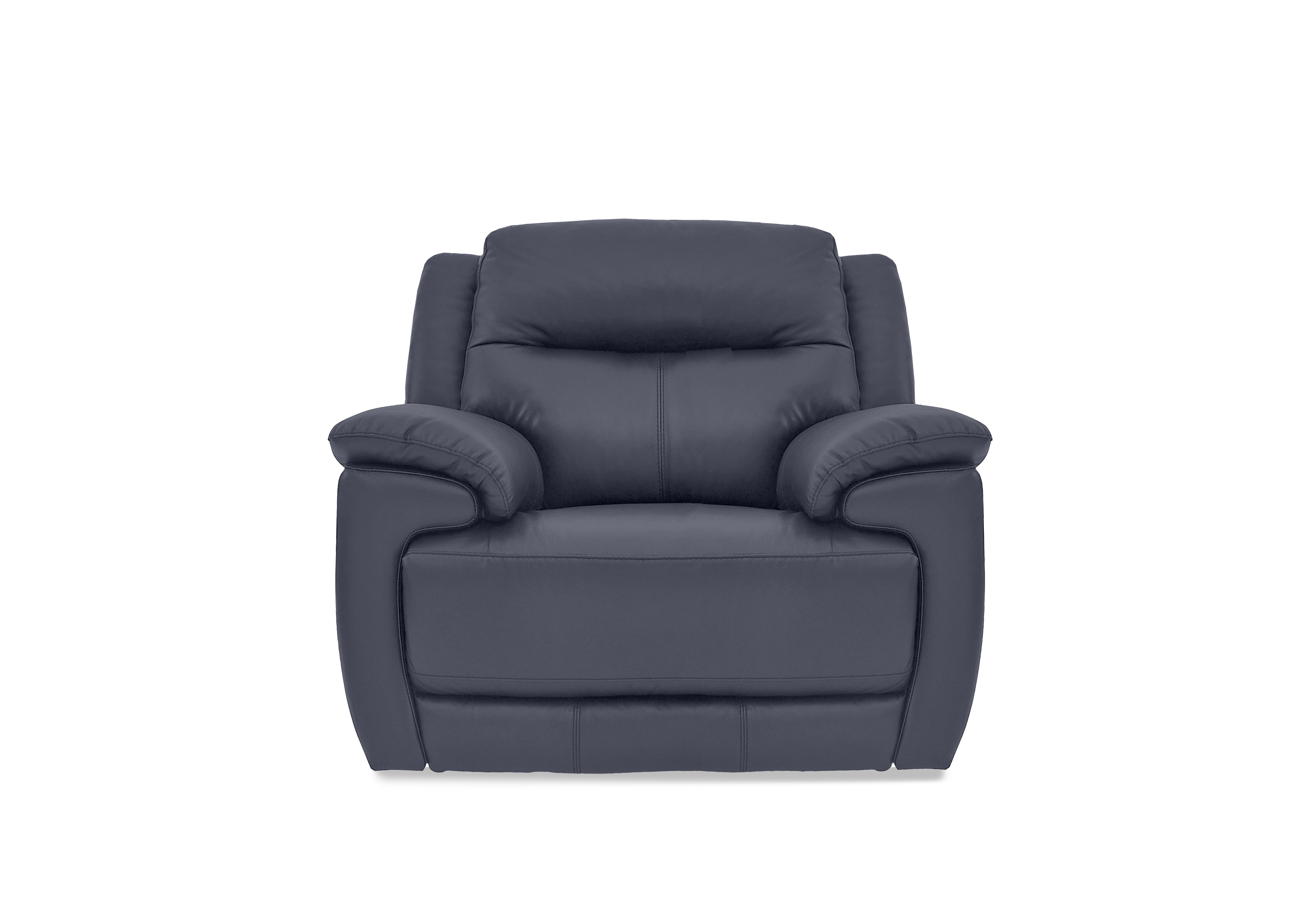 Touch Leather Armchair in Bv-313e Ocean Blue on Furniture Village
