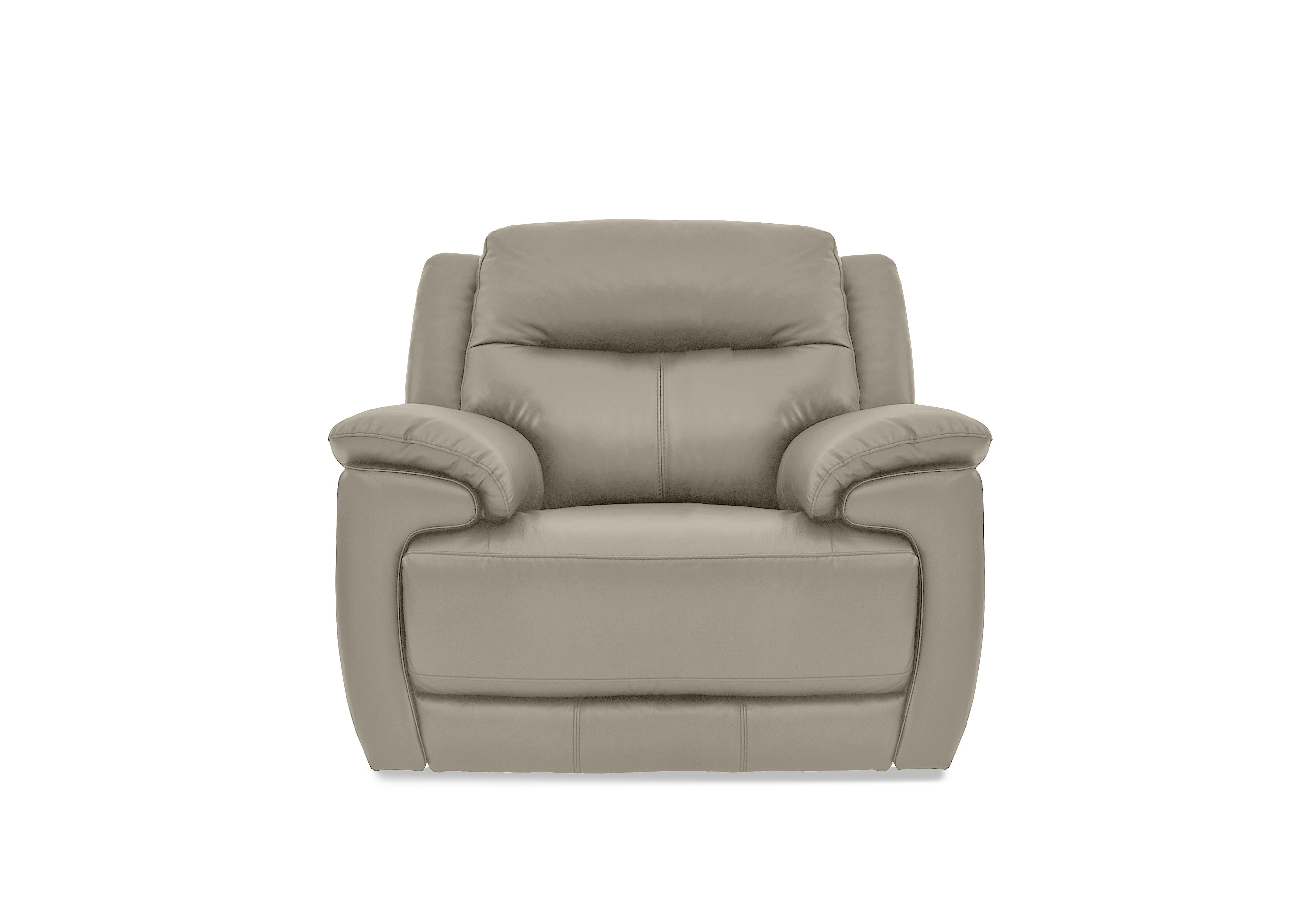 Touch Leather Armchair in Bv-722a Taupe on Furniture Village