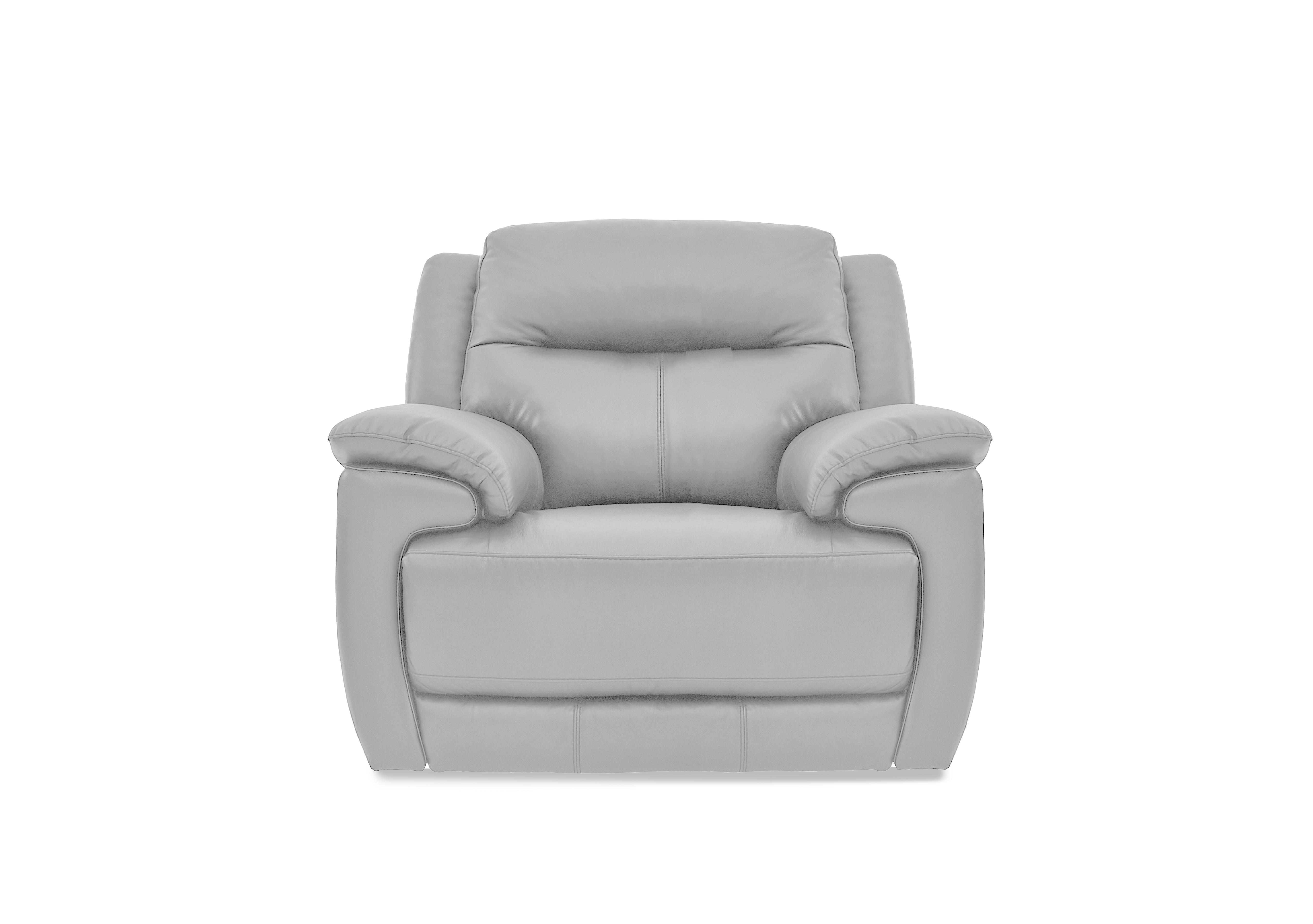 Touch Leather Armchair in Nc-251e Grey on Furniture Village
