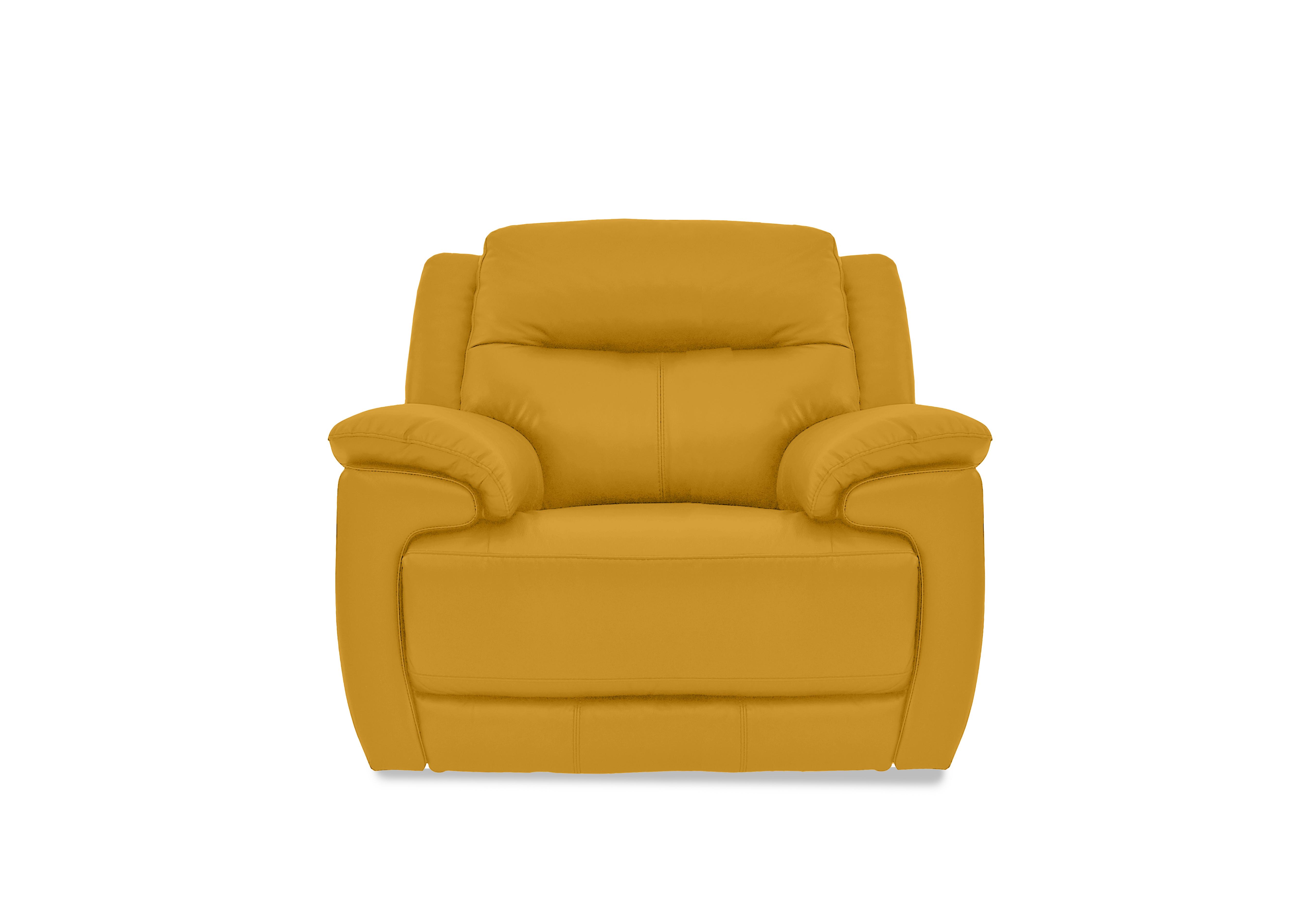 Touch Leather Armchair in Nc-303e Sunflower on Furniture Village