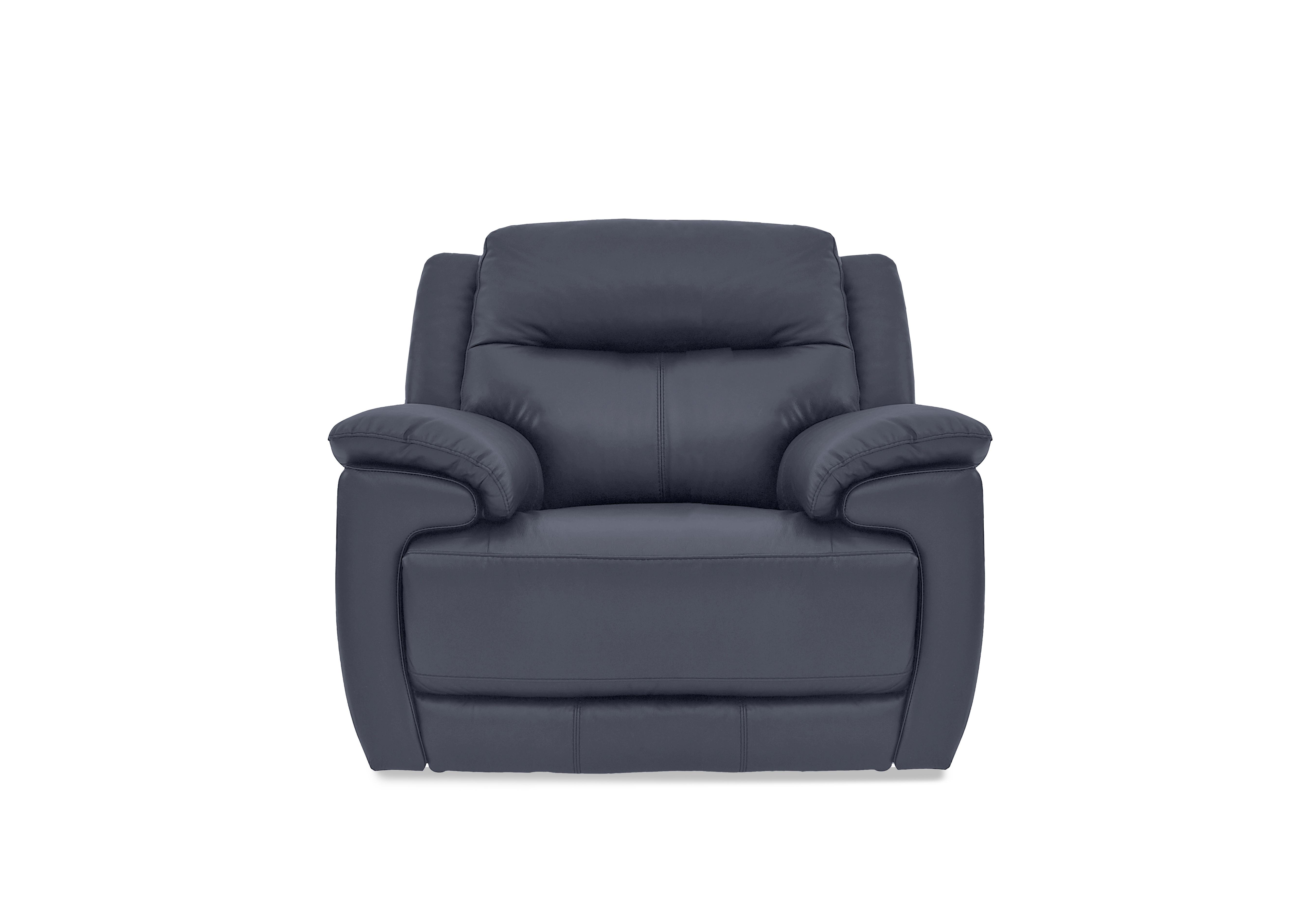 Touch Leather Armchair in Nc-313e Ocean Blue on Furniture Village