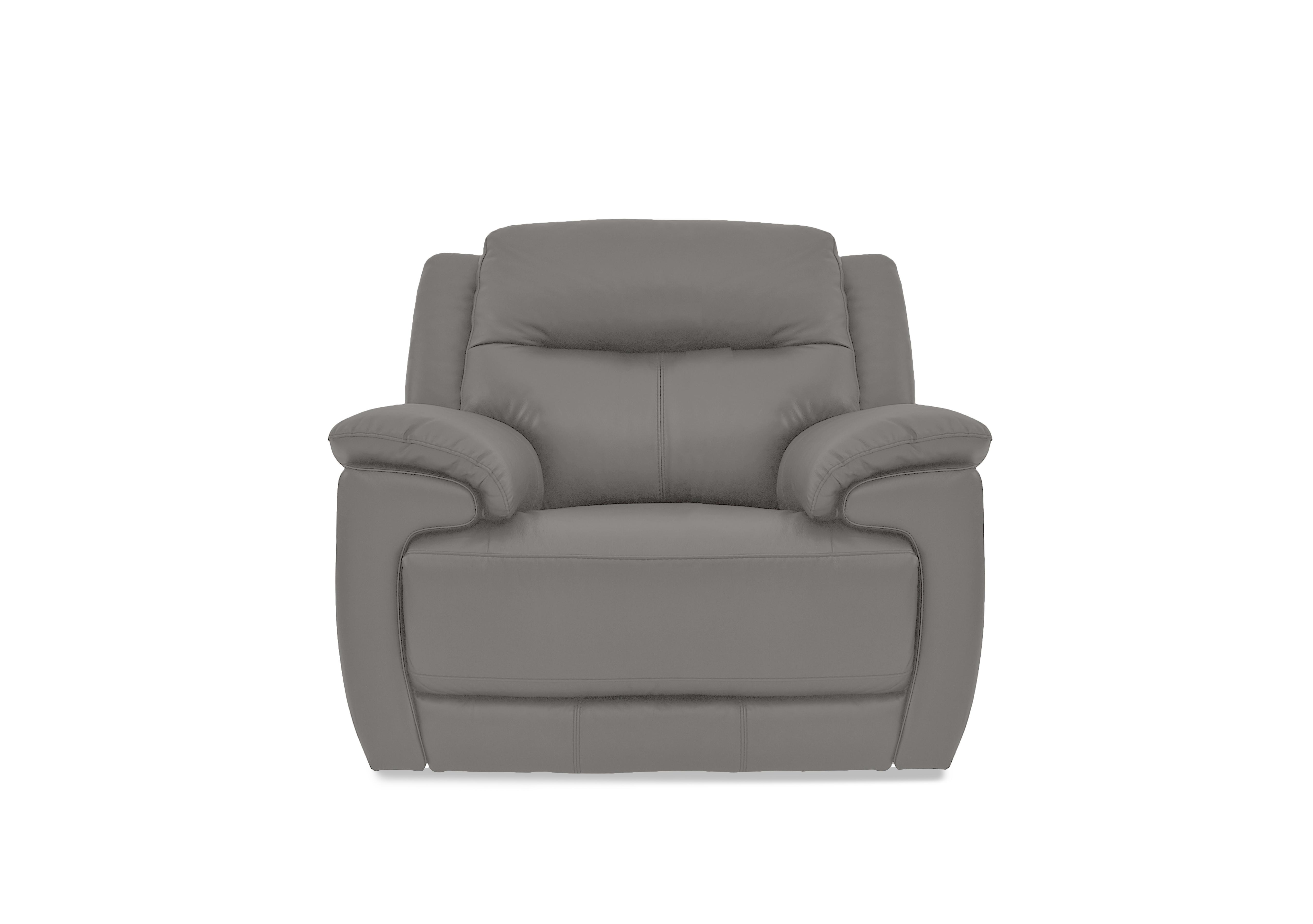 Touch Leather Armchair in Nc-435e Sleet on Furniture Village