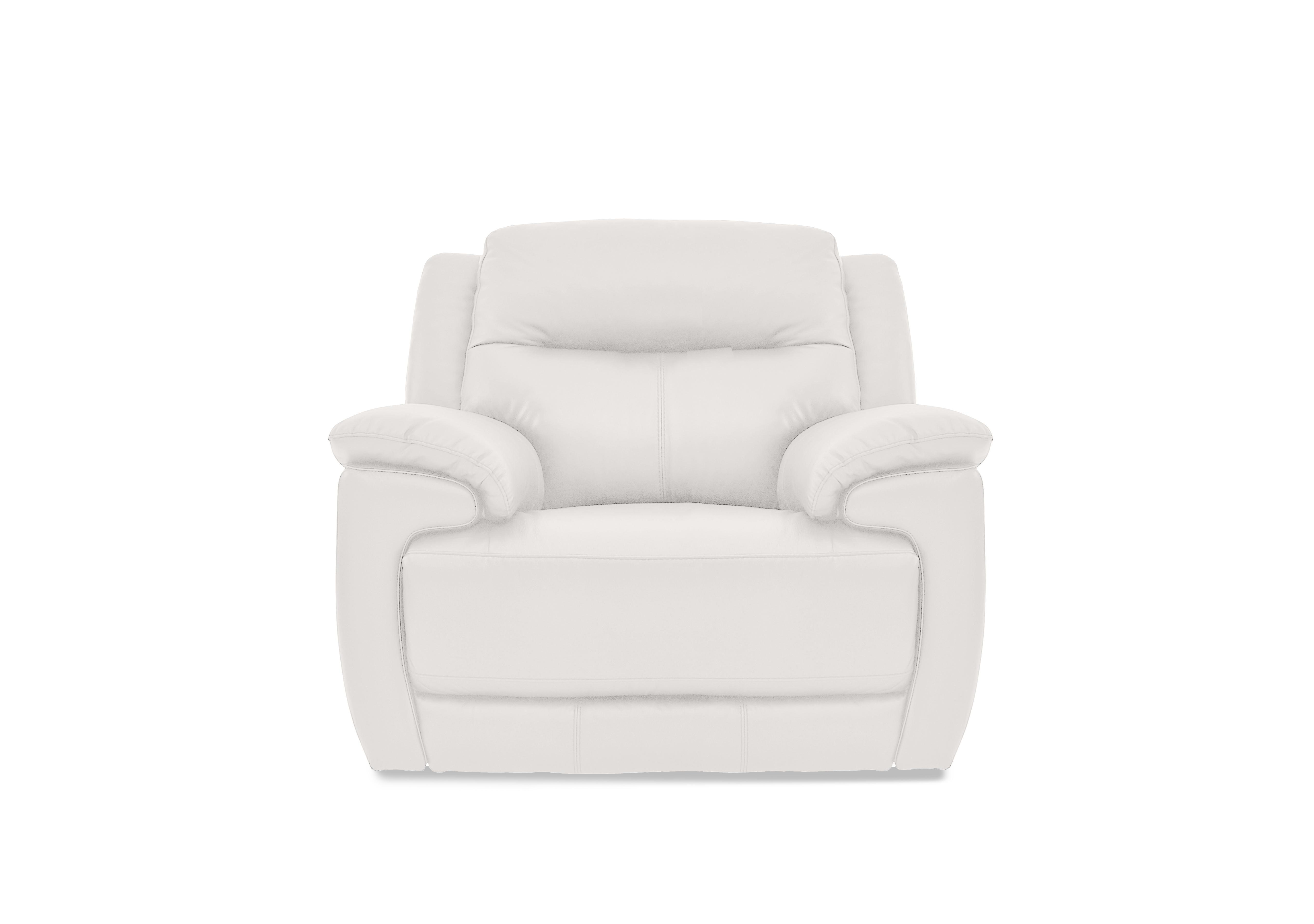 Touch Leather Armchair in Nc-744d Star White on Furniture Village