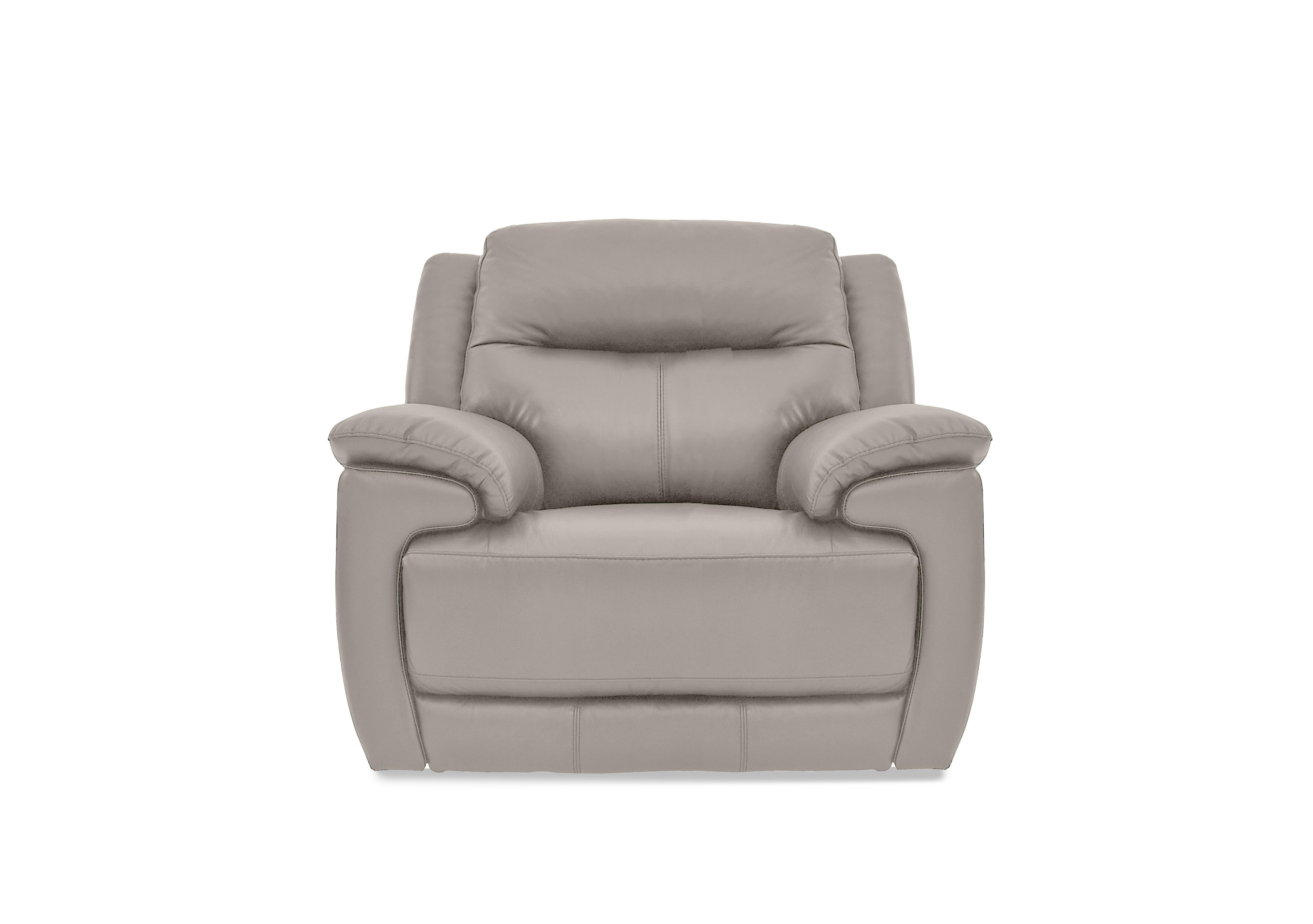 Touch Leather Armchair in Nc-946b Feather Grey on Furniture Village