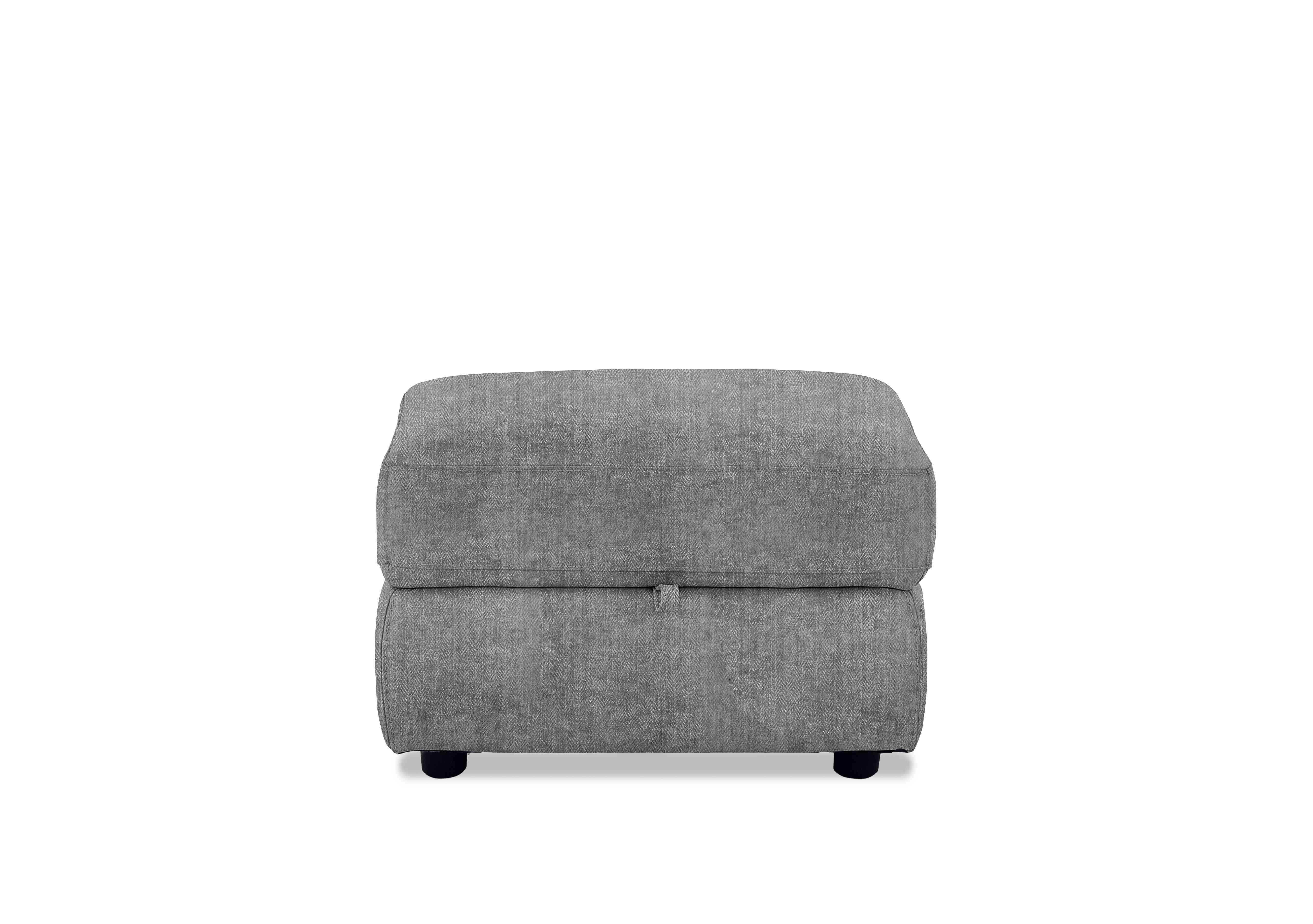 Touch Fabric Storage Footstool in Fab-Meo-R27 Pewter on Furniture Village