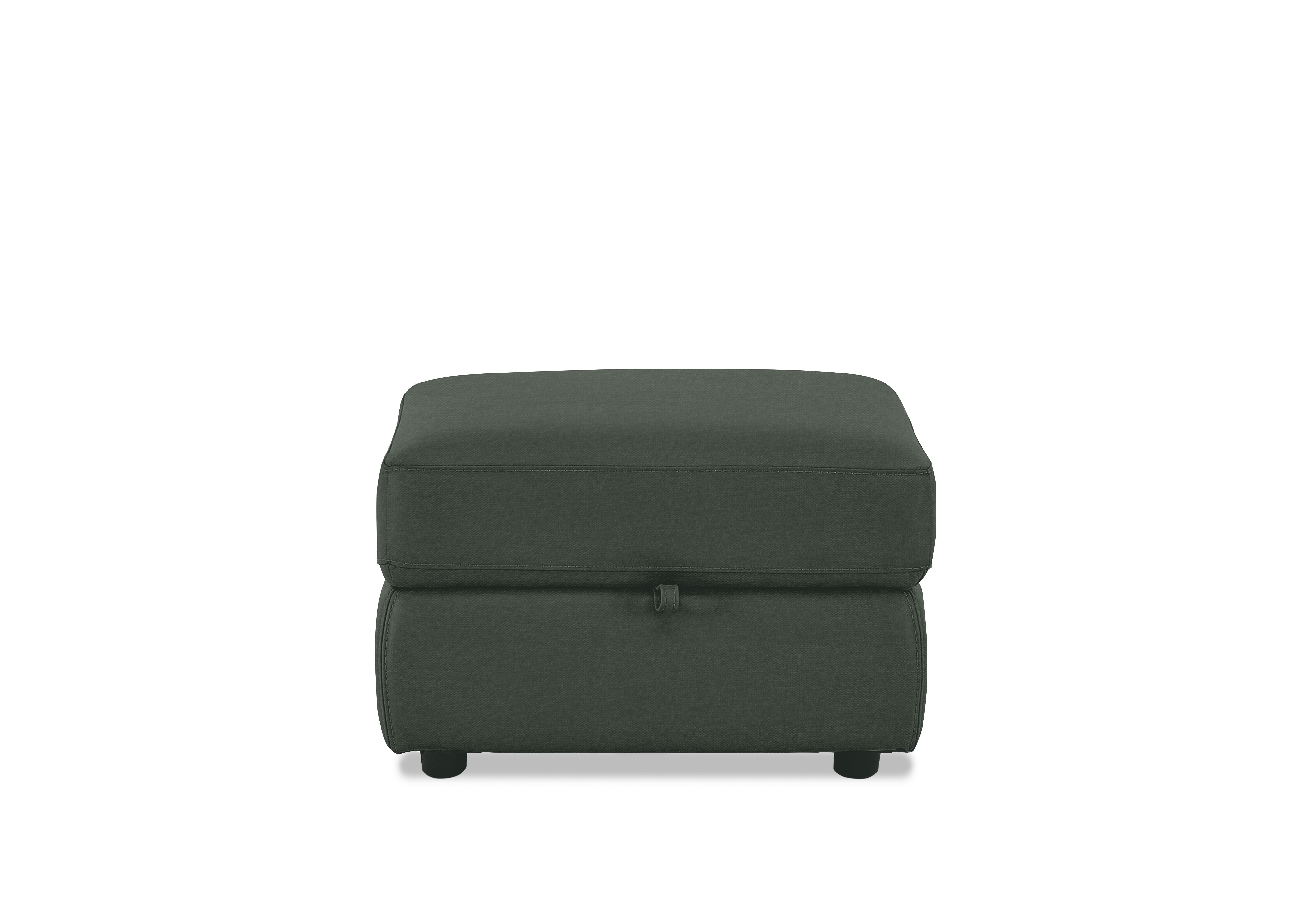 Touch Fabric Storage Footstool in Fab-Ska-R48 Moss Green on Furniture Village