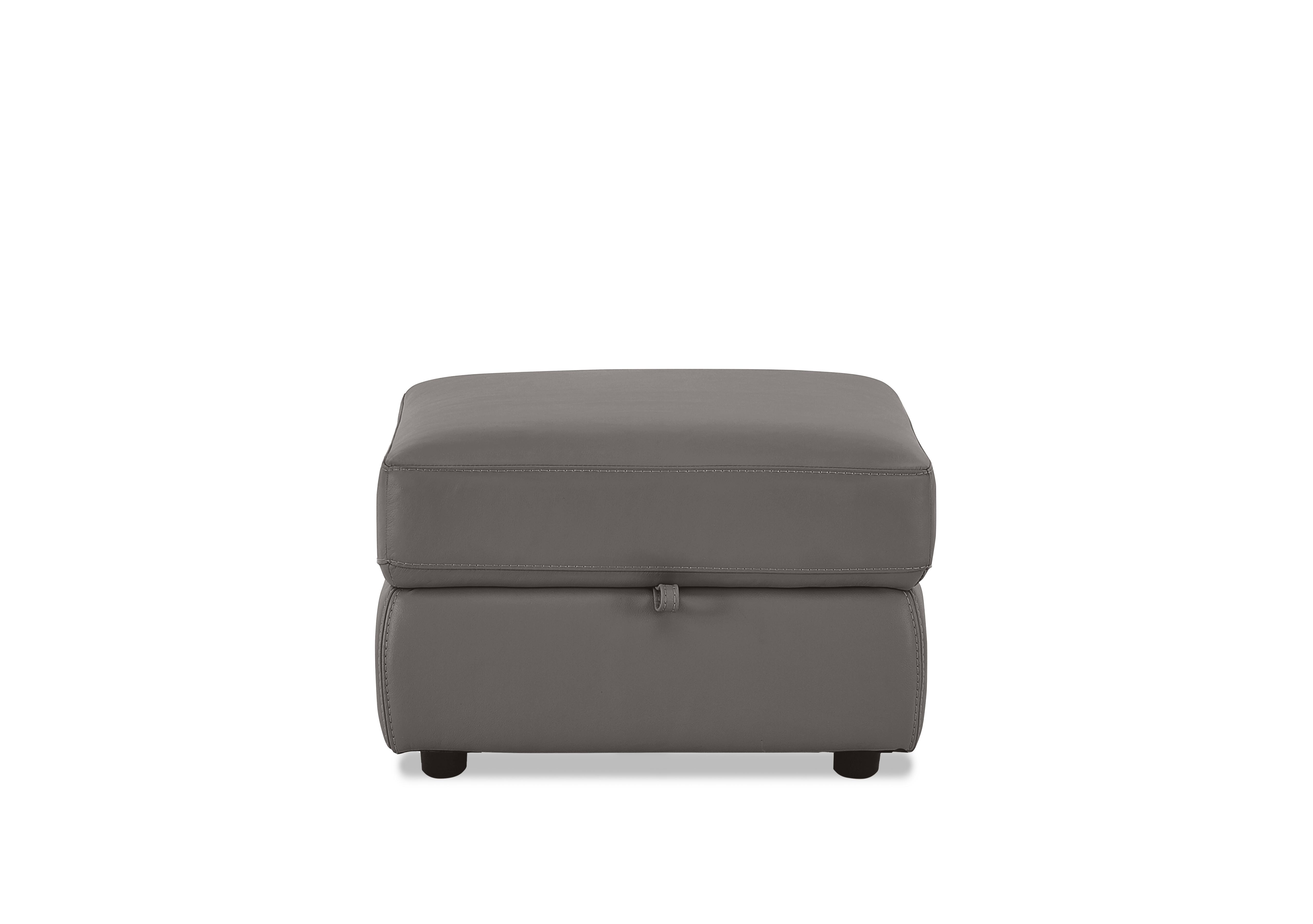 Touch Leather Storage Footstool in Bv-042e Elephant on Furniture Village