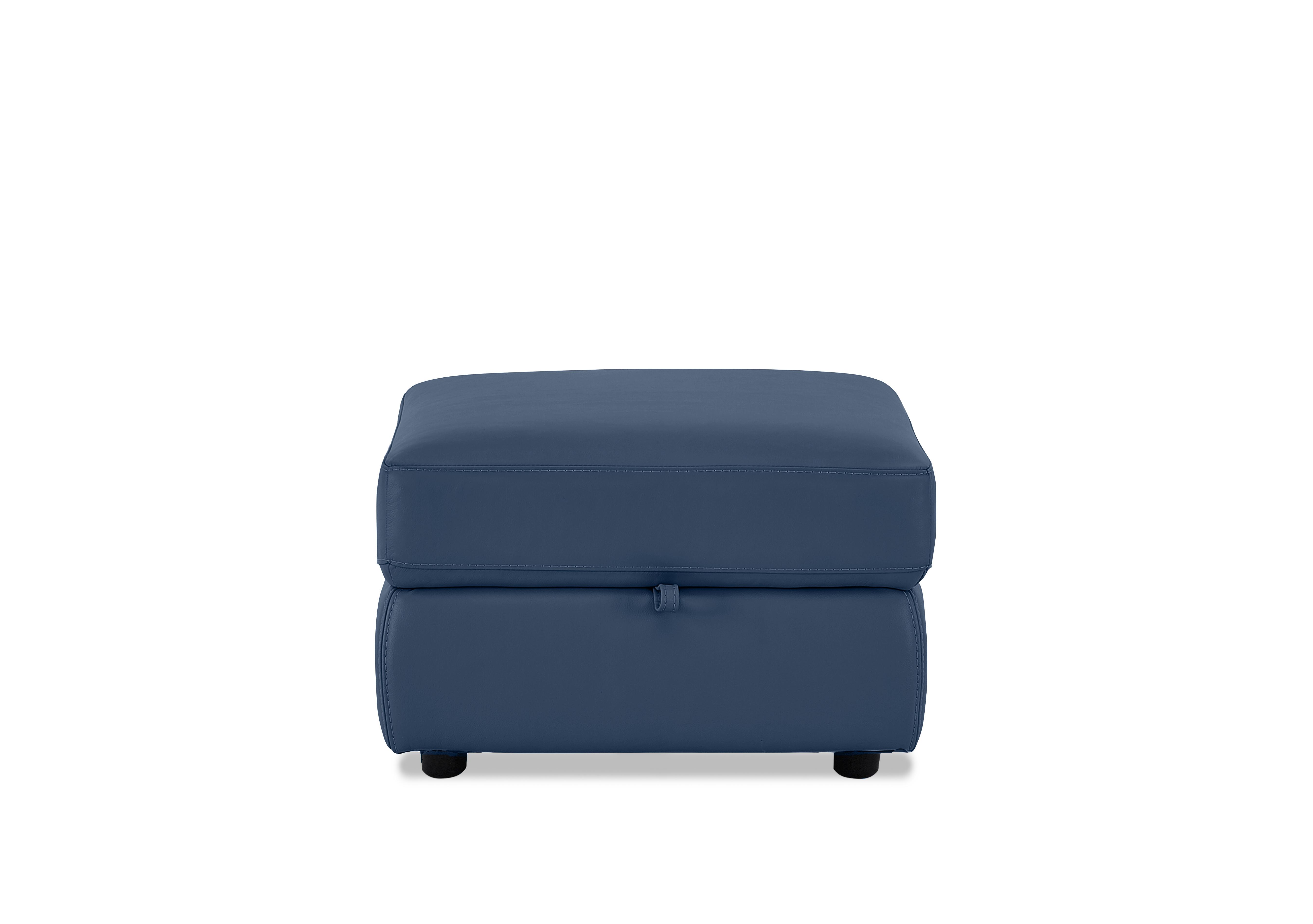 Touch Leather Storage Footstool in Nc-284e Caribbean Sea on Furniture Village