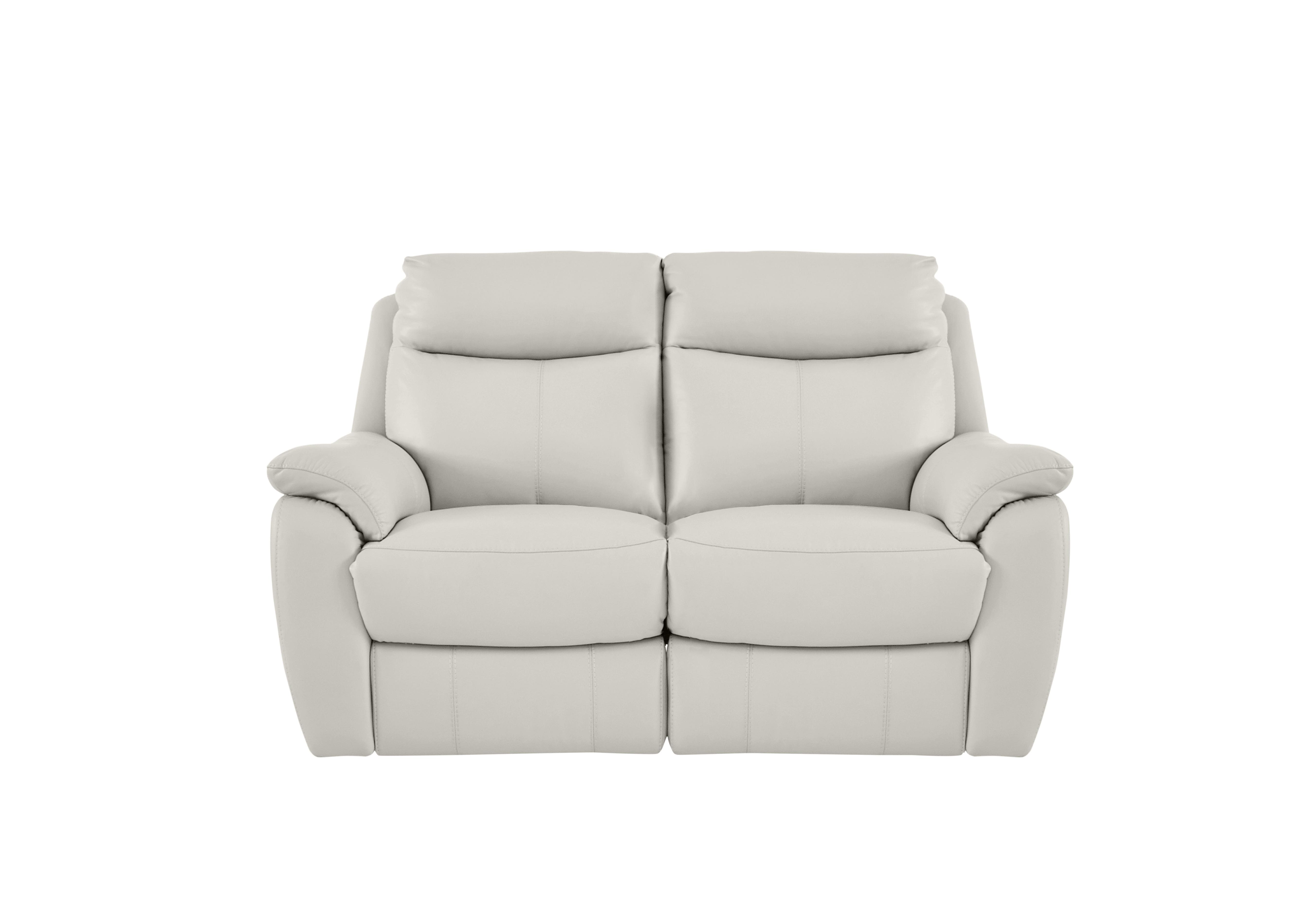 Snug 2 Seater Leather Sofa in Bv-156e Frost on Furniture Village