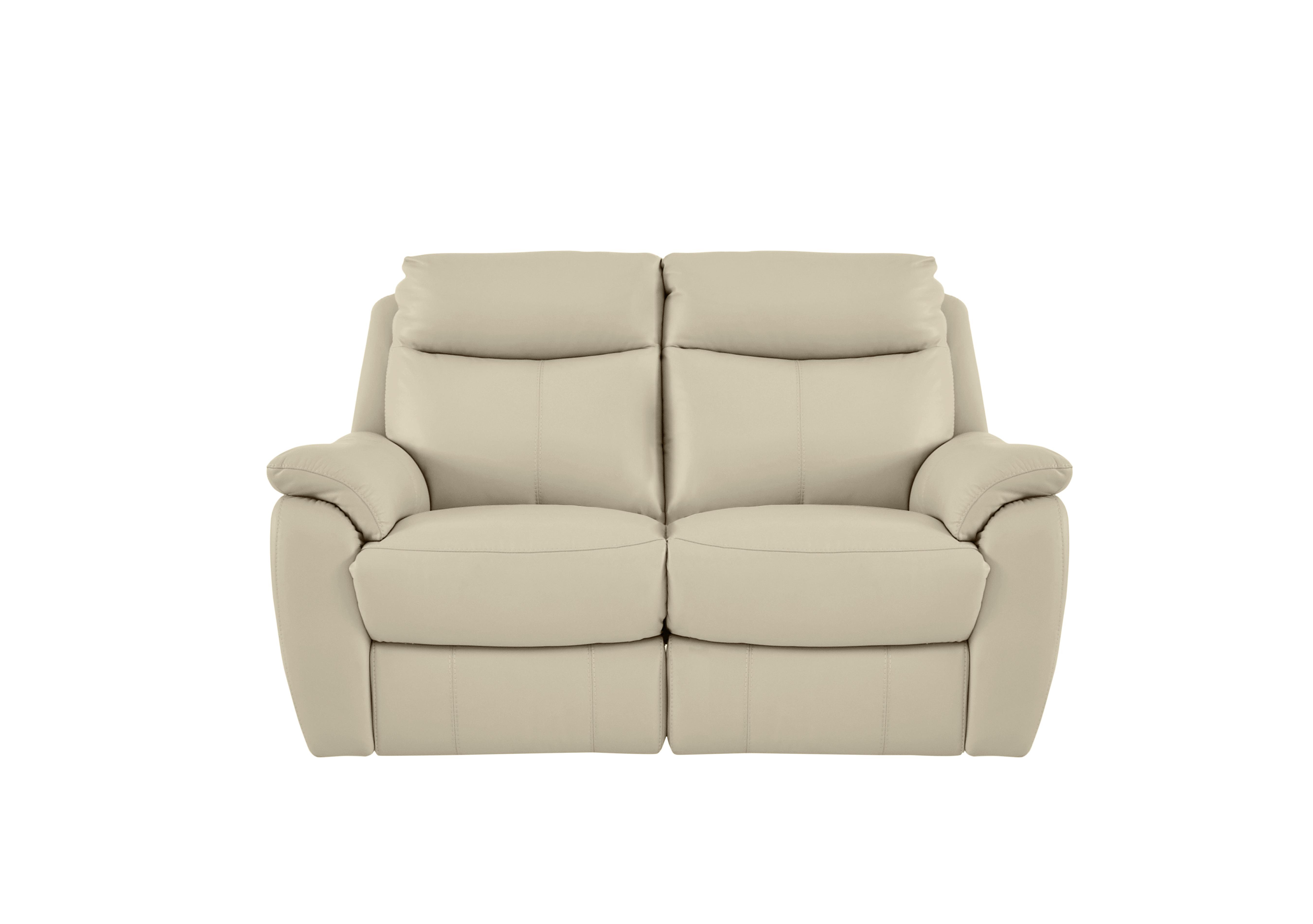 Snug 2 Seater Leather Sofa in Bv-862c Bisque on Furniture Village