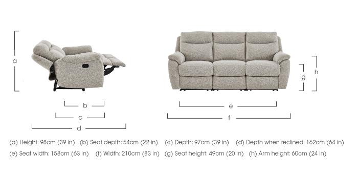 Snug 3 Seater Fabric Sofa in  on Furniture Village