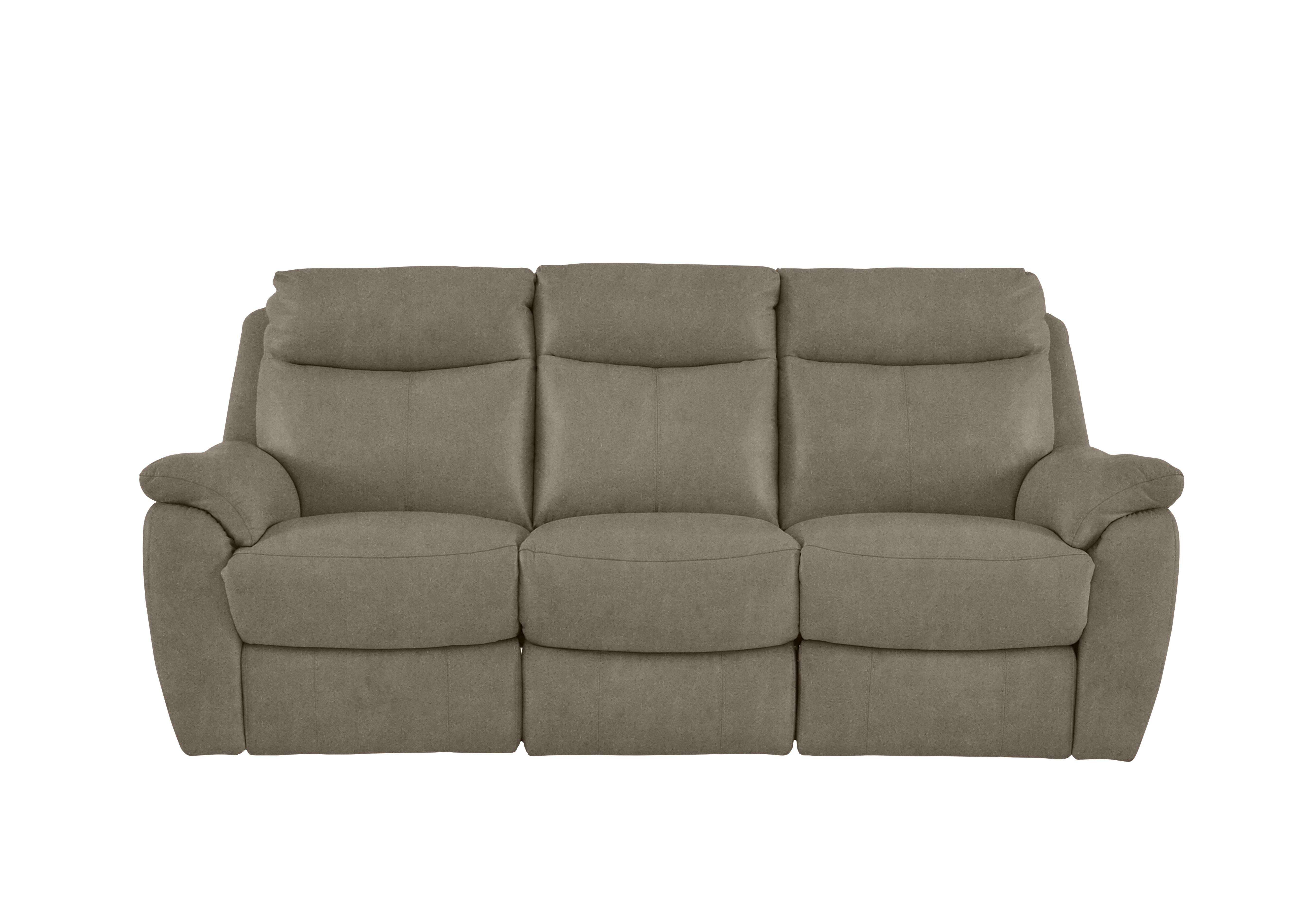 Snug 3 Seater Fabric Sofa in Bfa-Blj-R946 Silver on Furniture Village
