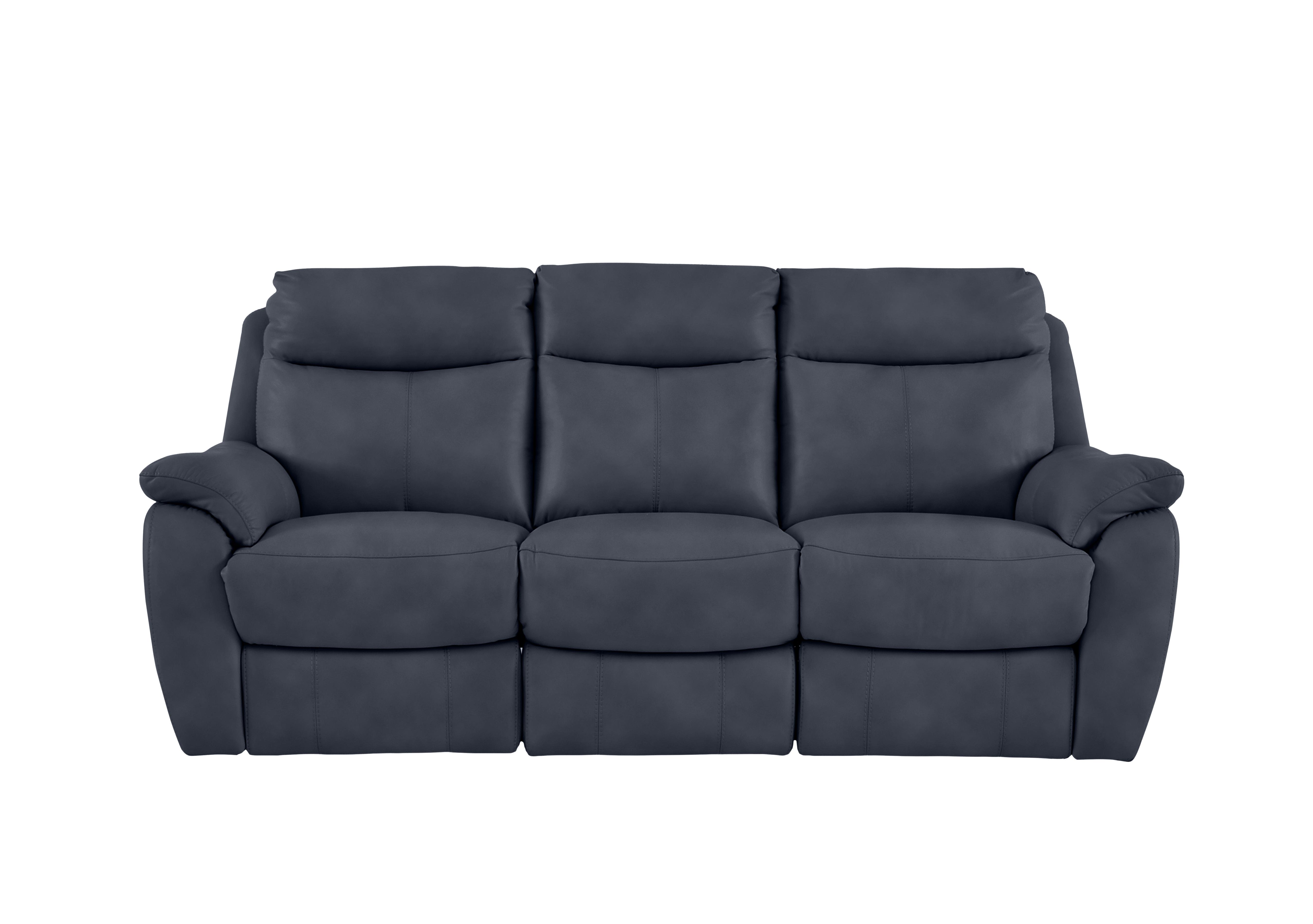 Snug 3 Seater Fabric Sofa in Bfa-Ori-R23 Blue on Furniture Village
