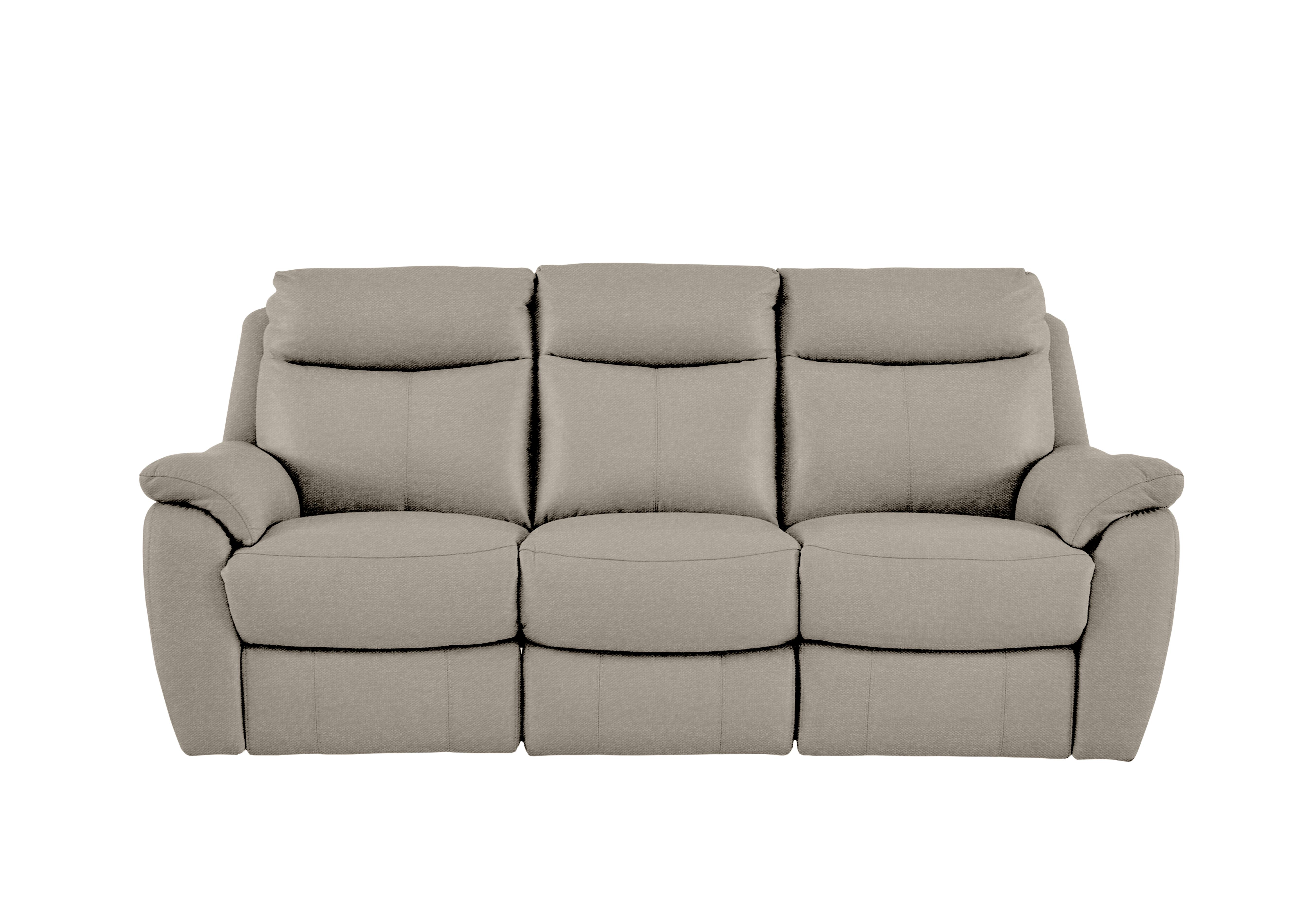 Snug 3 Seater Fabric Sofa in Fab-Ska-R28 Beige on Furniture Village