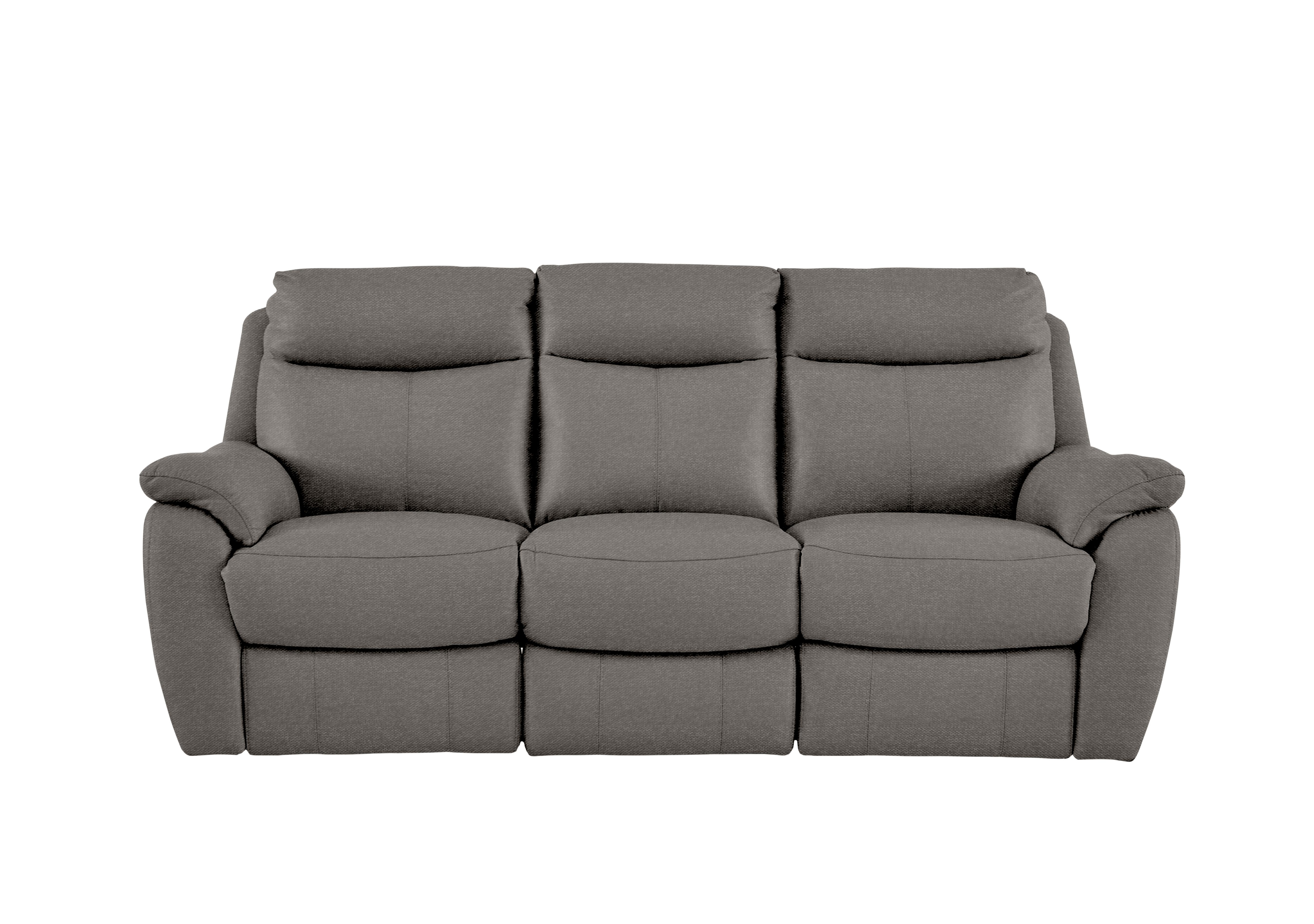 Snug 3 Seater Fabric Sofa in Fab-Ska-R31 Charcoal Gray on Furniture Village
