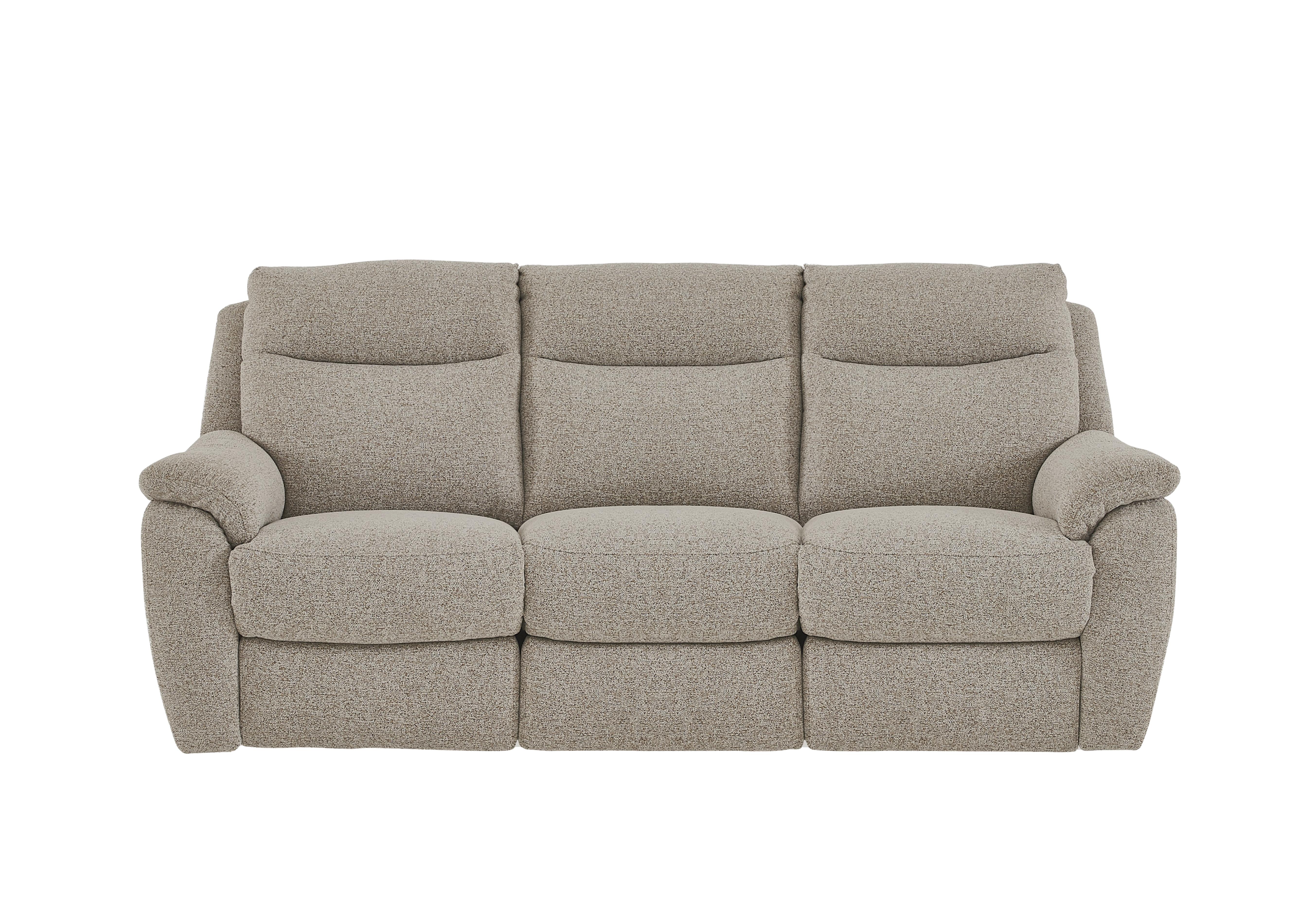 Snug 3 Seater Fabric Sofa in Fab-Chl-R25 Biscuit on Furniture Village