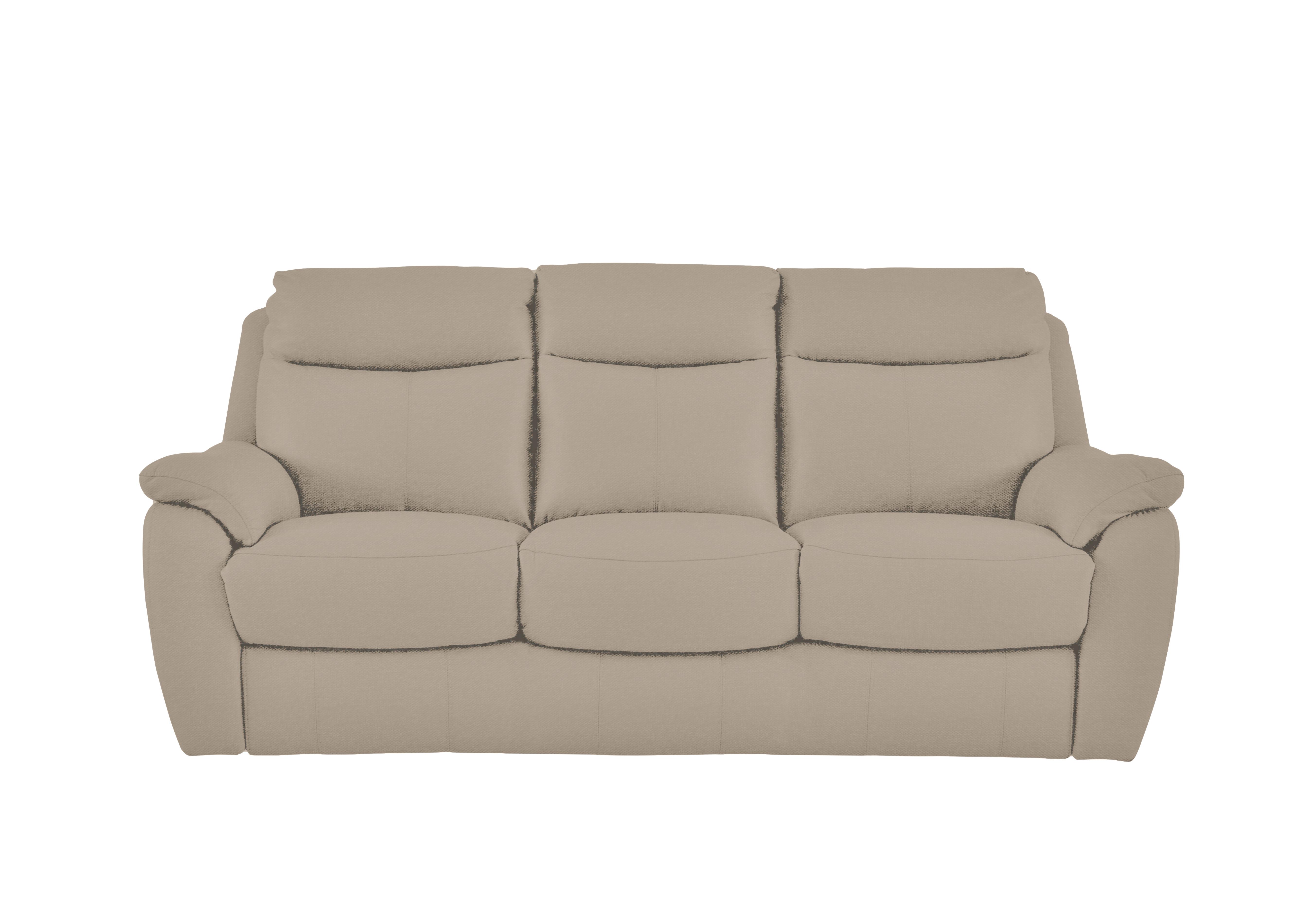 Snug 3 Seater Fabric Sofa in Fab-Ska-R28 Beige on Furniture Village
