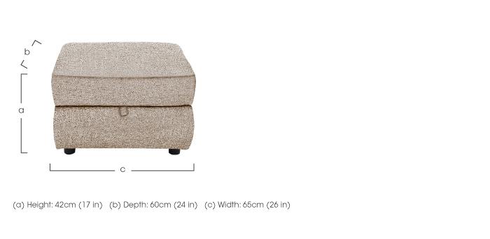 Snug Fabric Storage Footstool in  on Furniture Village