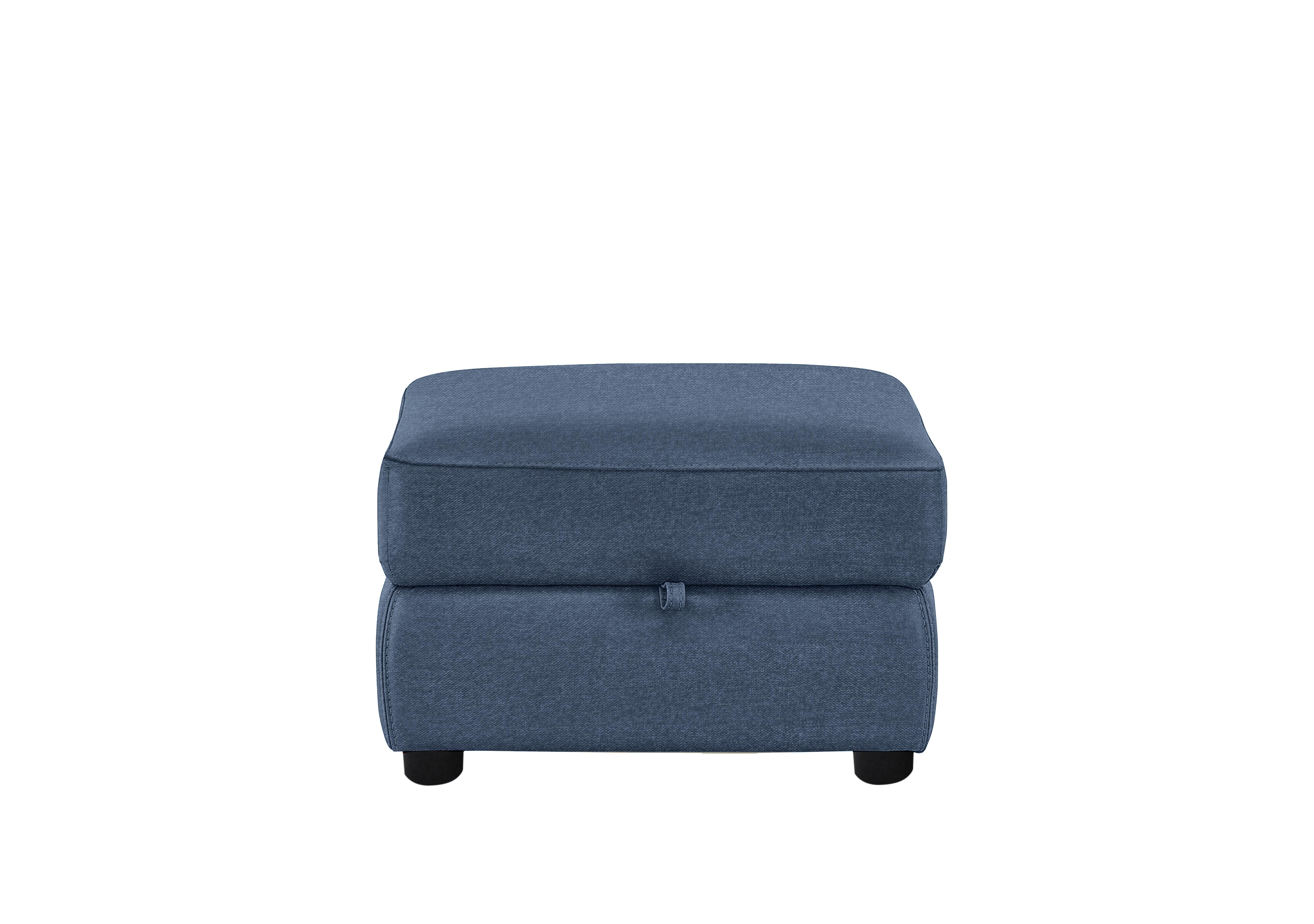 Snug Fabric Storage Footstool in Fab-Blt-R38 Blue on Furniture Village