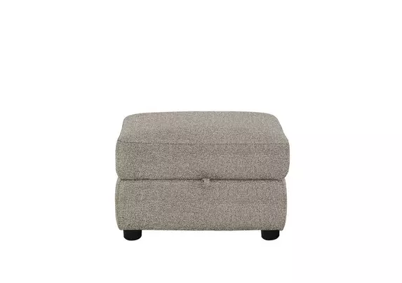 Snug Fabric Storage Footstool