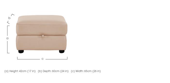 Snug Leather Storage Footstool in  on Furniture Village