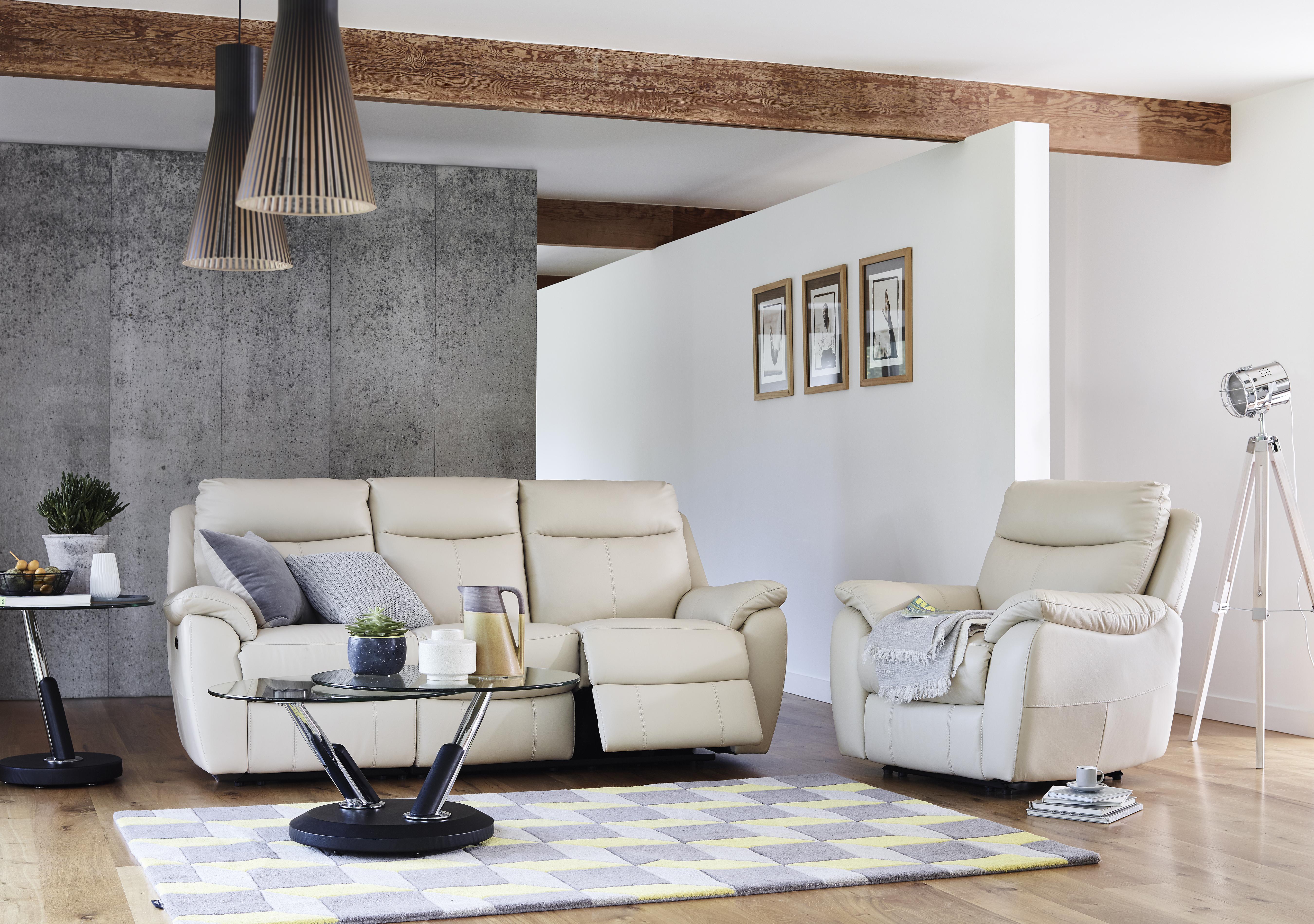 Snug Leather Storage Footstool in  on Furniture Village