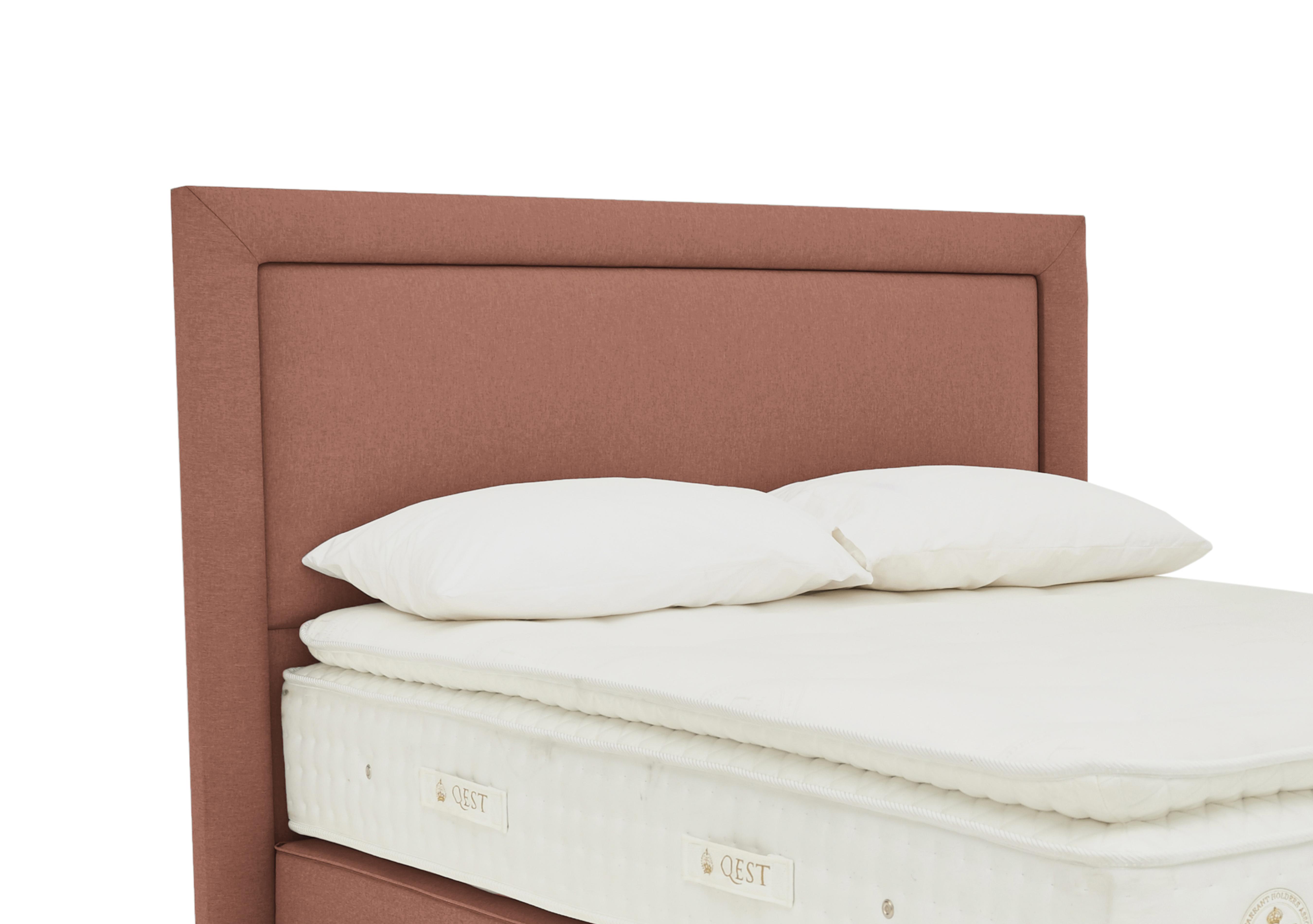 Highgrove Floor Standing Headboard in Joshua Burnt Orange on Furniture Village