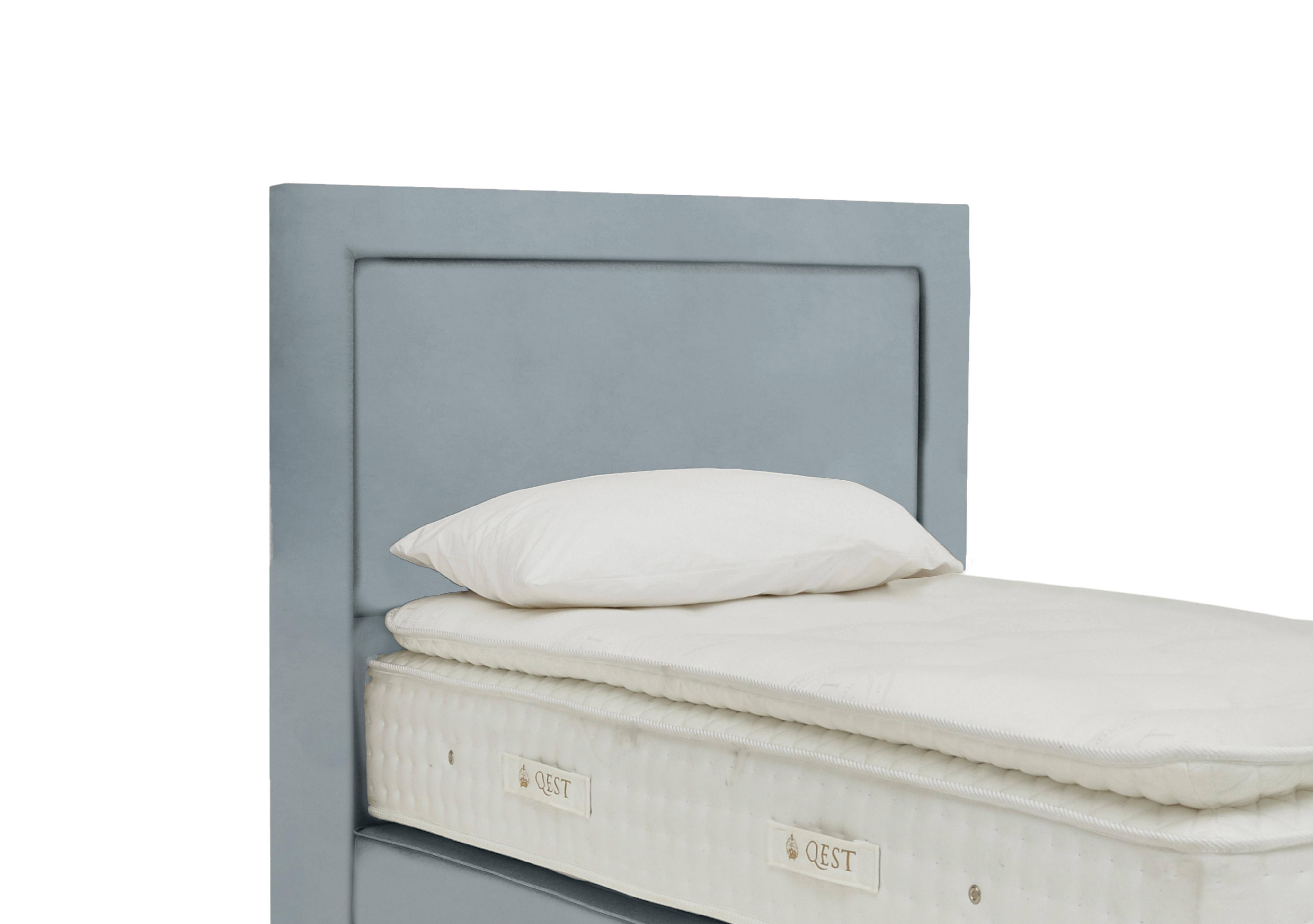 Highgrove Floor Standing Headboard in Plush Light Blue on Furniture Village