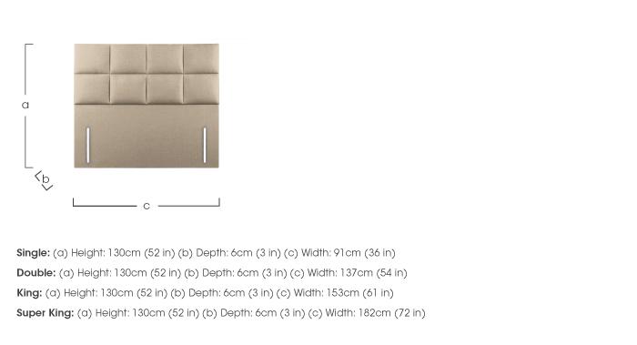 Clarence Floor Standing Headboard in  on Furniture Village