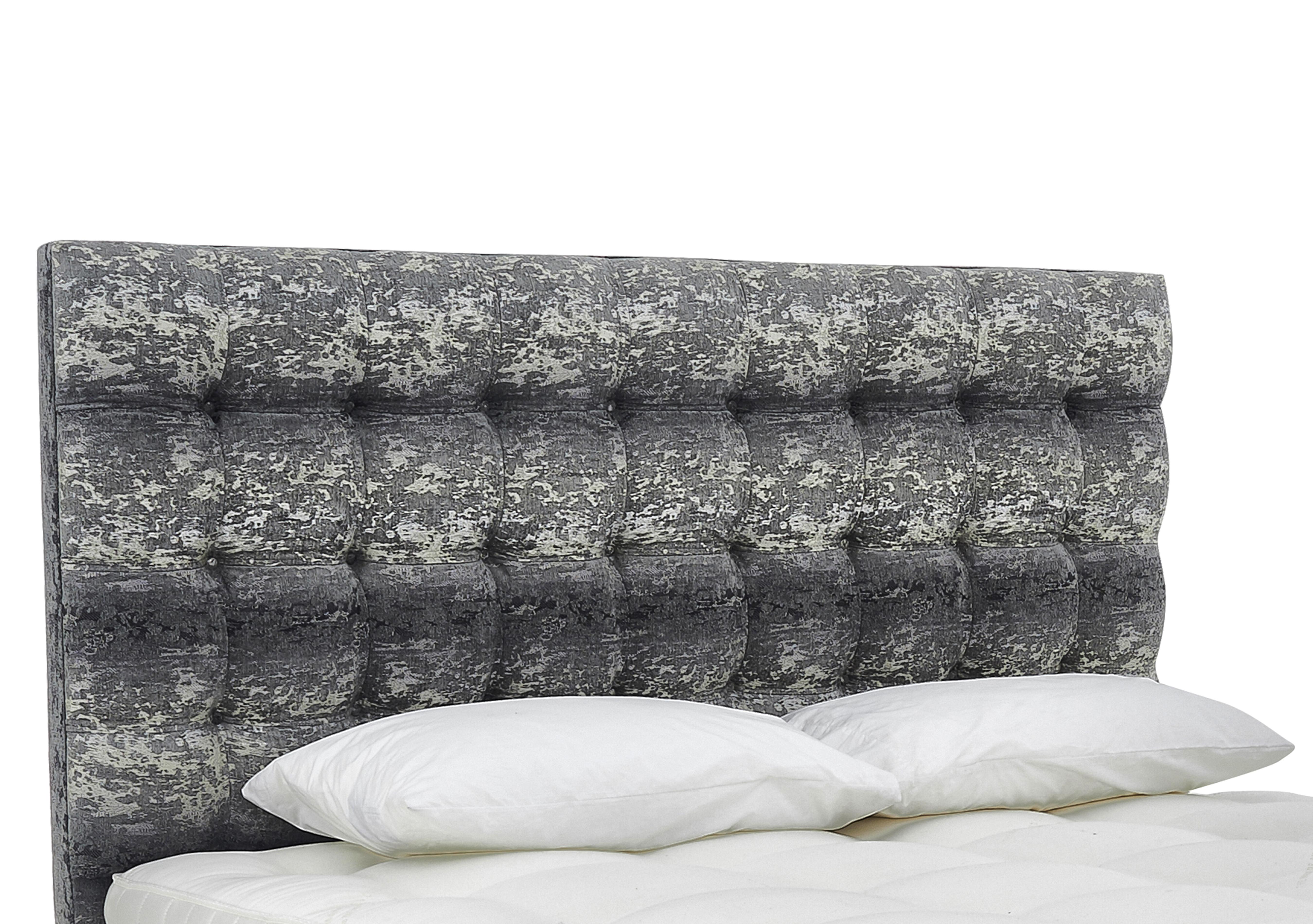 Fortnum Floor Standing Headboard in 7402-98101 Baroque Silver on Furniture Village