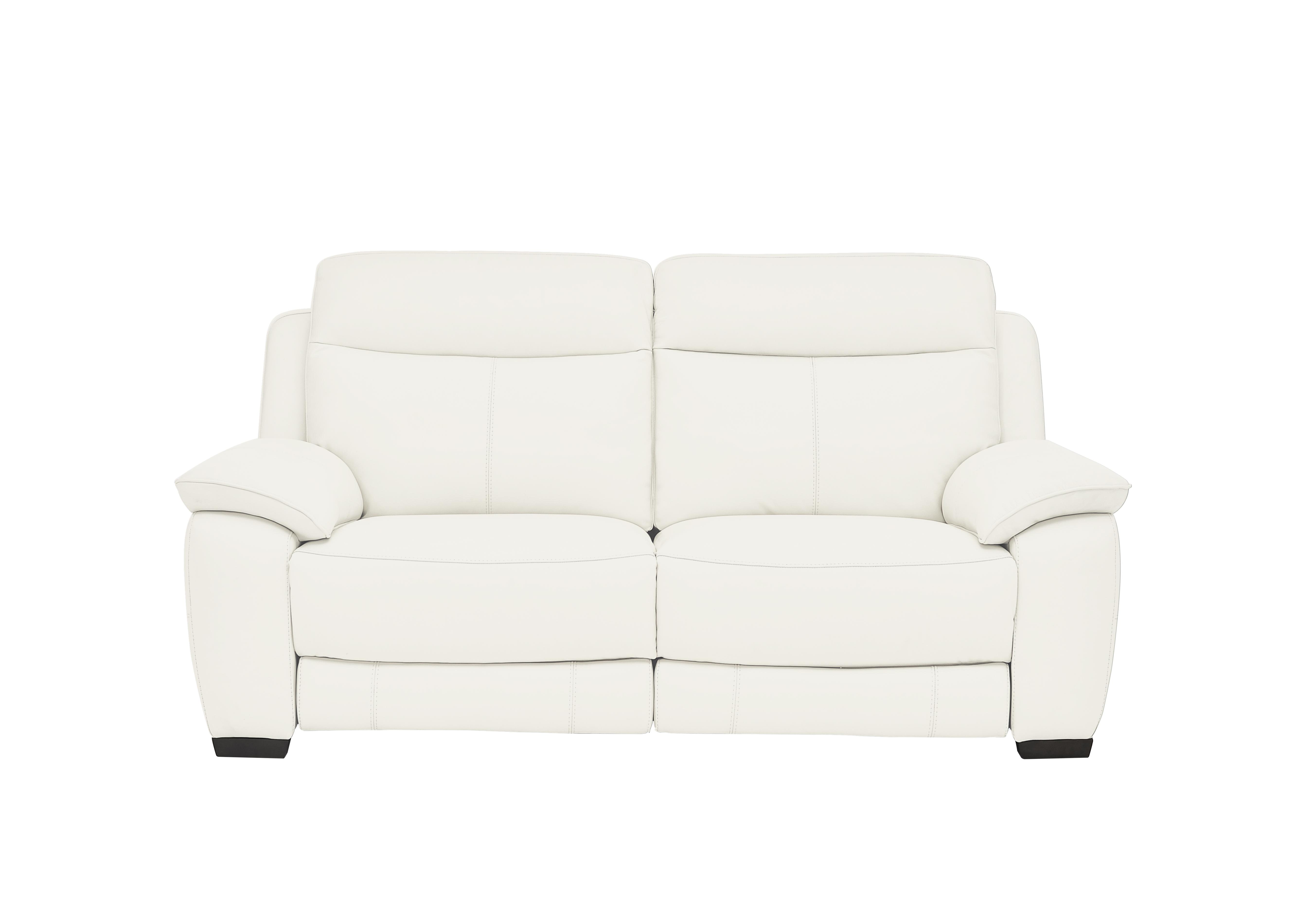 Starlight Express 2 Seater Leather Sofa in Bv-744d Star White on Furniture Village