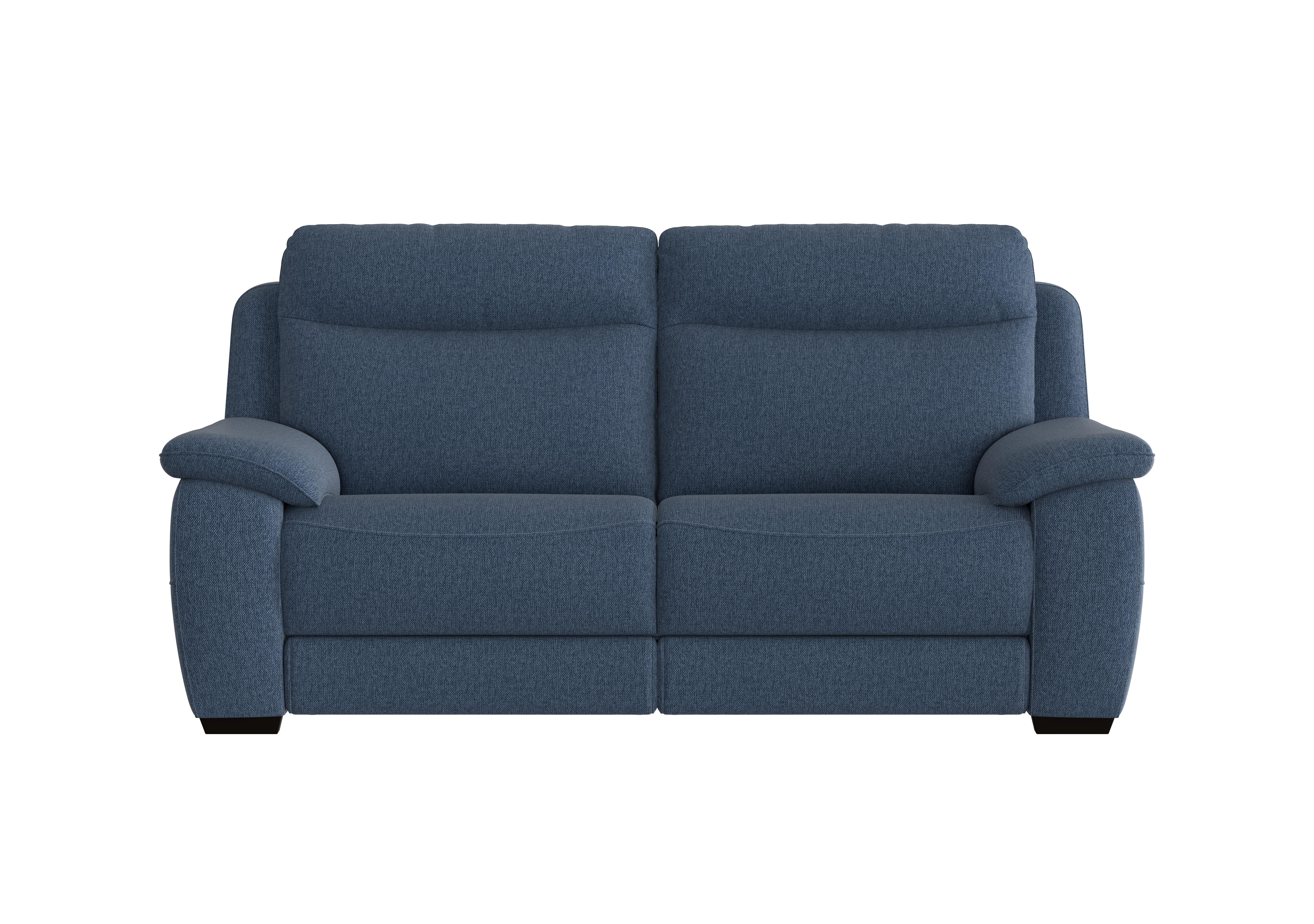 Starlight Express 3 Seater Fabric Sofa in Fab-Blt-R38 Blue on Furniture Village