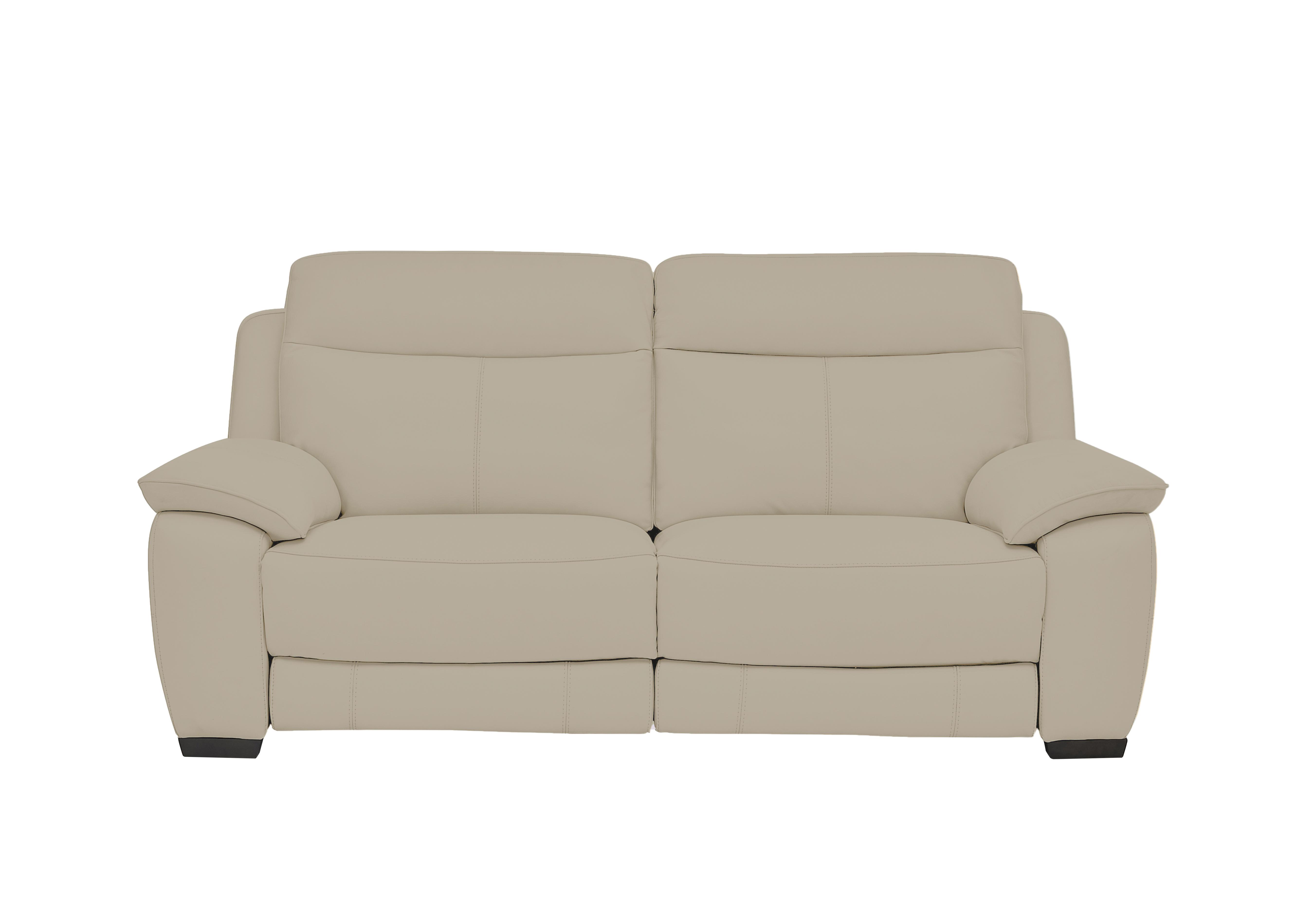 Starlight Express 3 Seater Leather Sofa in Bv-041e Dapple Grey on Furniture Village