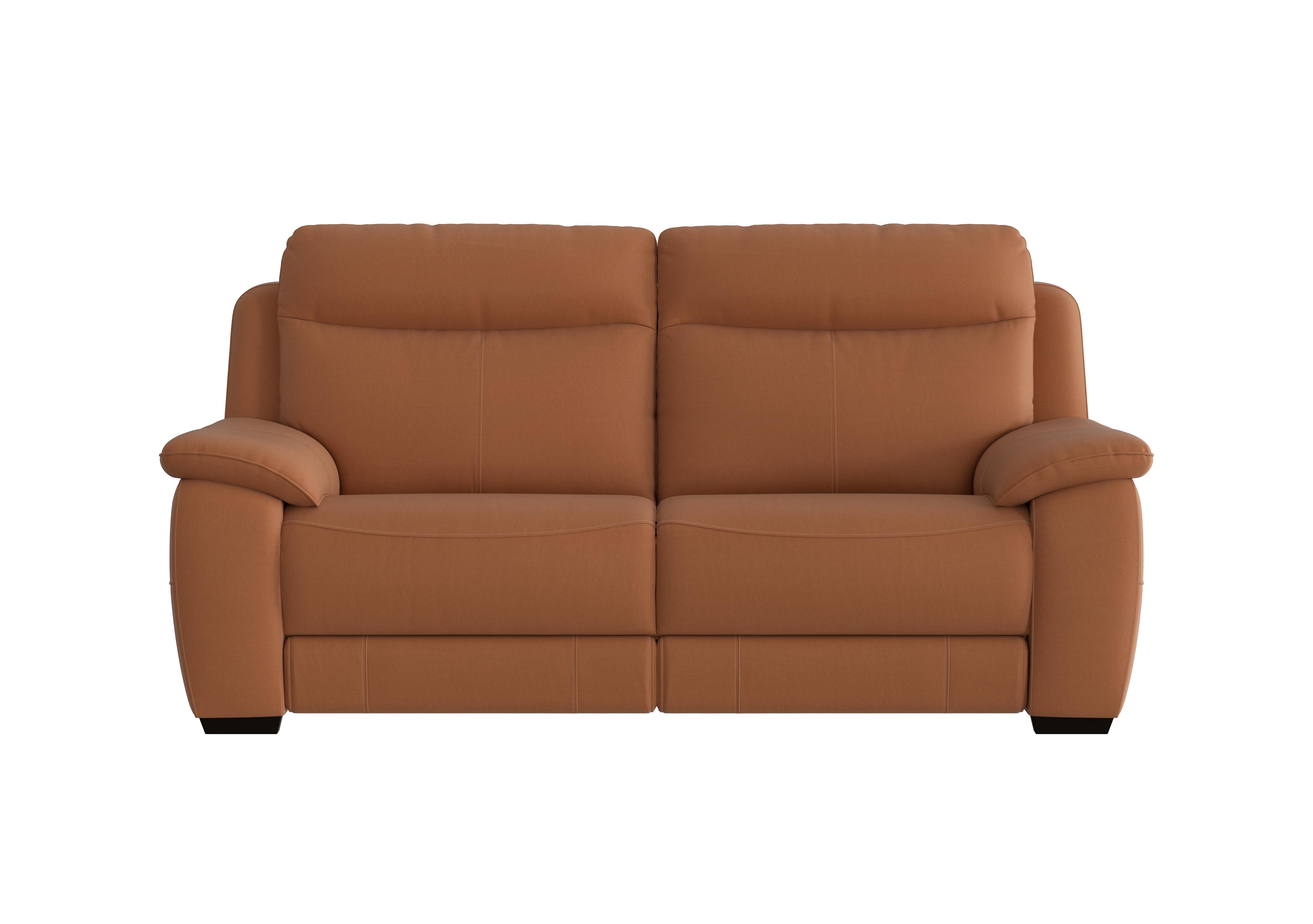 Starlight Express 3 Seater Leather Sofa in Hw-602b Peacan Brown on Furniture Village