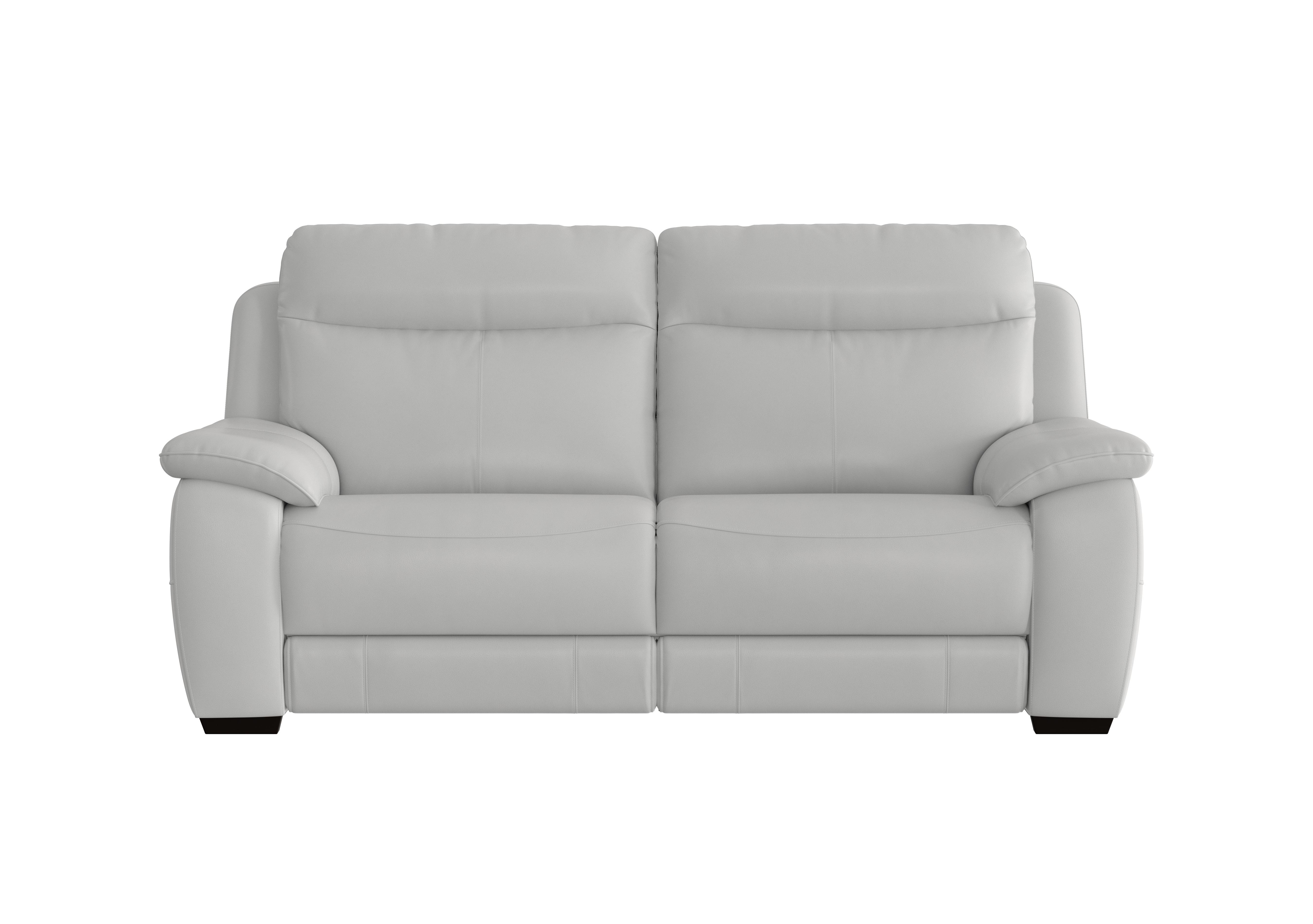 Starlight Express 3 Seater Leather Sofa in Nc-251e Grey on Furniture Village