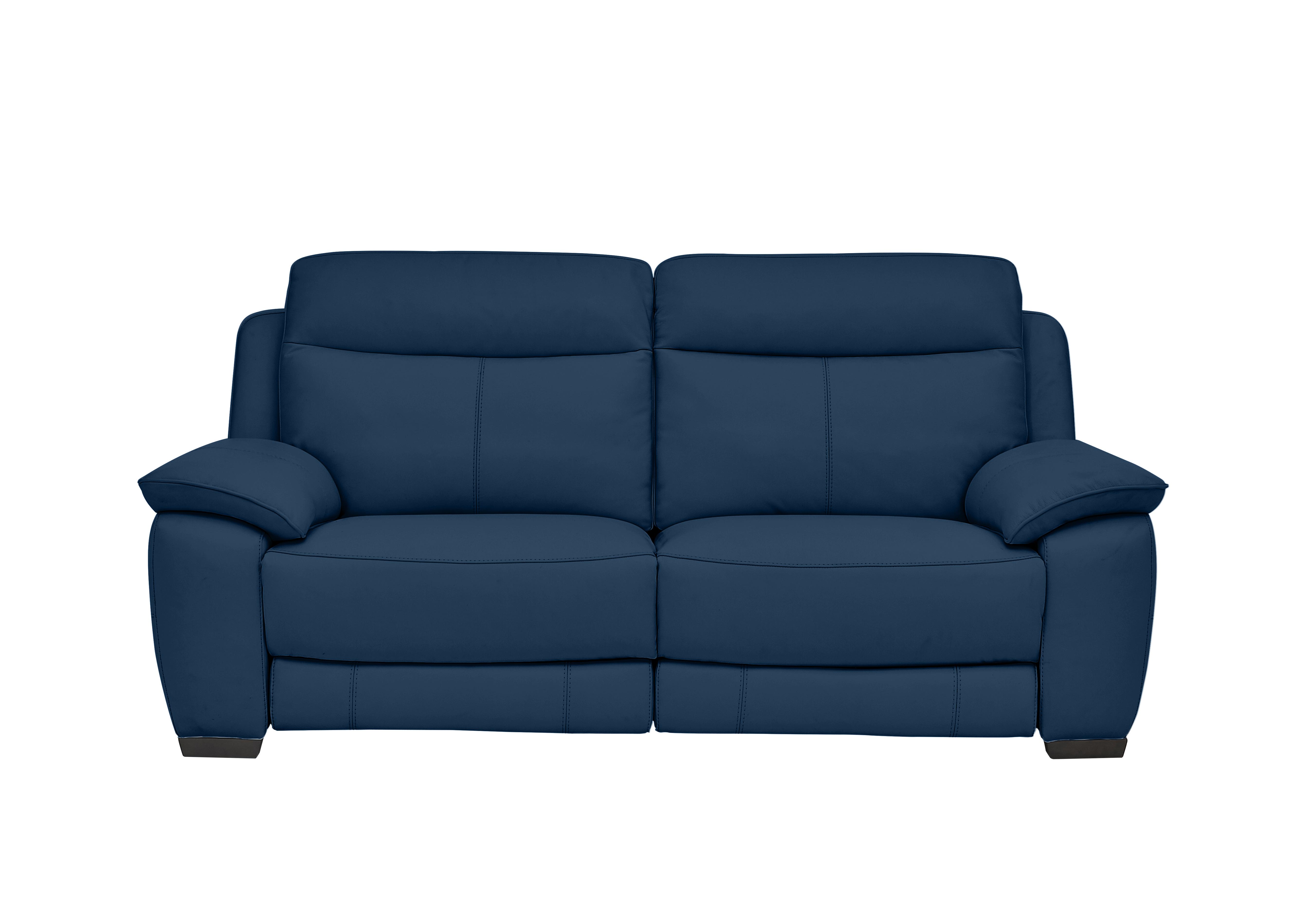 Starlight Express 3 Seater Leather Sofa in Nc-284e Carribean Sea on Furniture Village