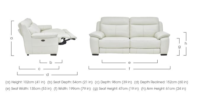 Starlight Express 3 Seater Leather Sofa in  on Furniture Village