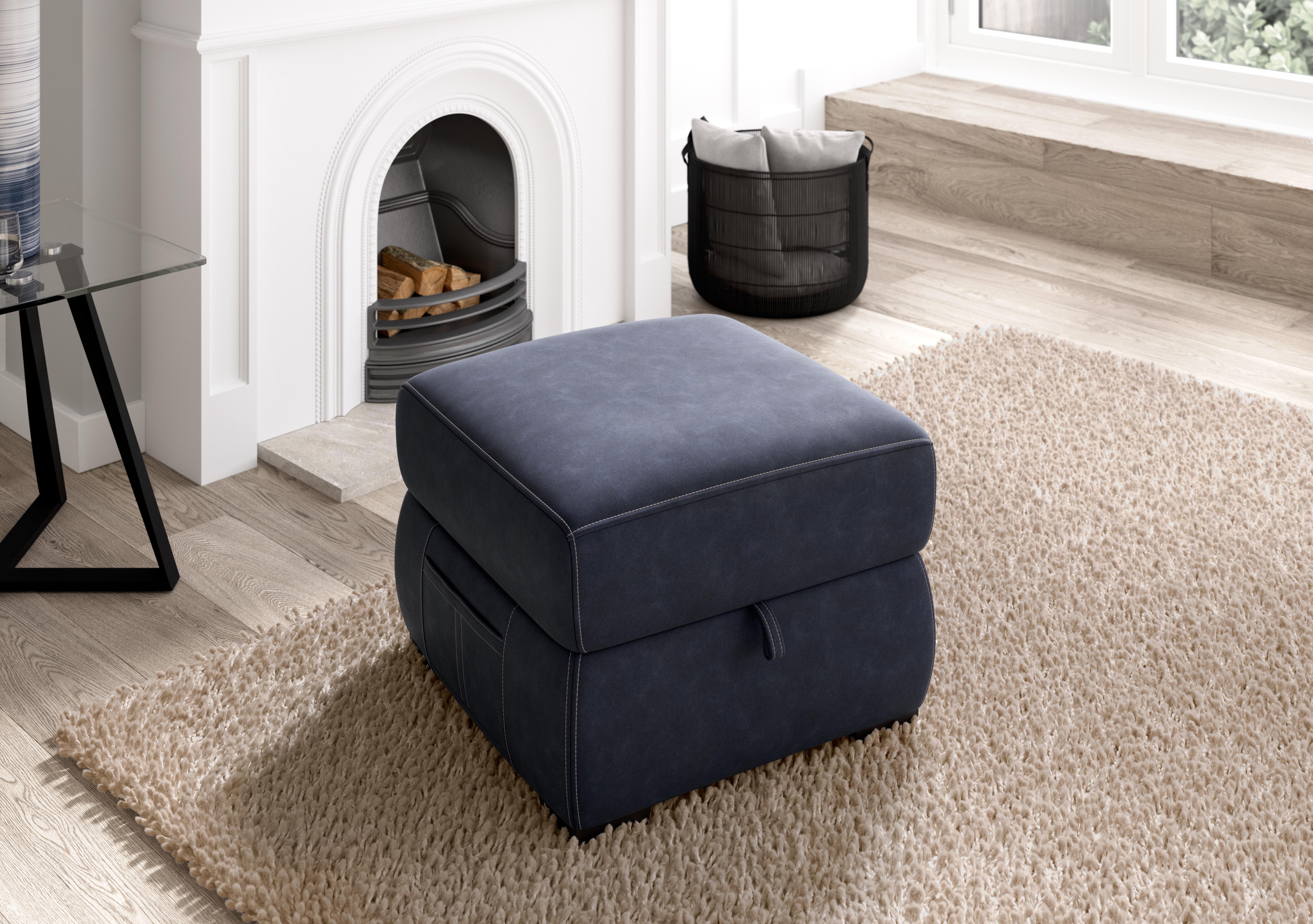 Starlight Express Fabric Storage Footstool in  on Furniture Village