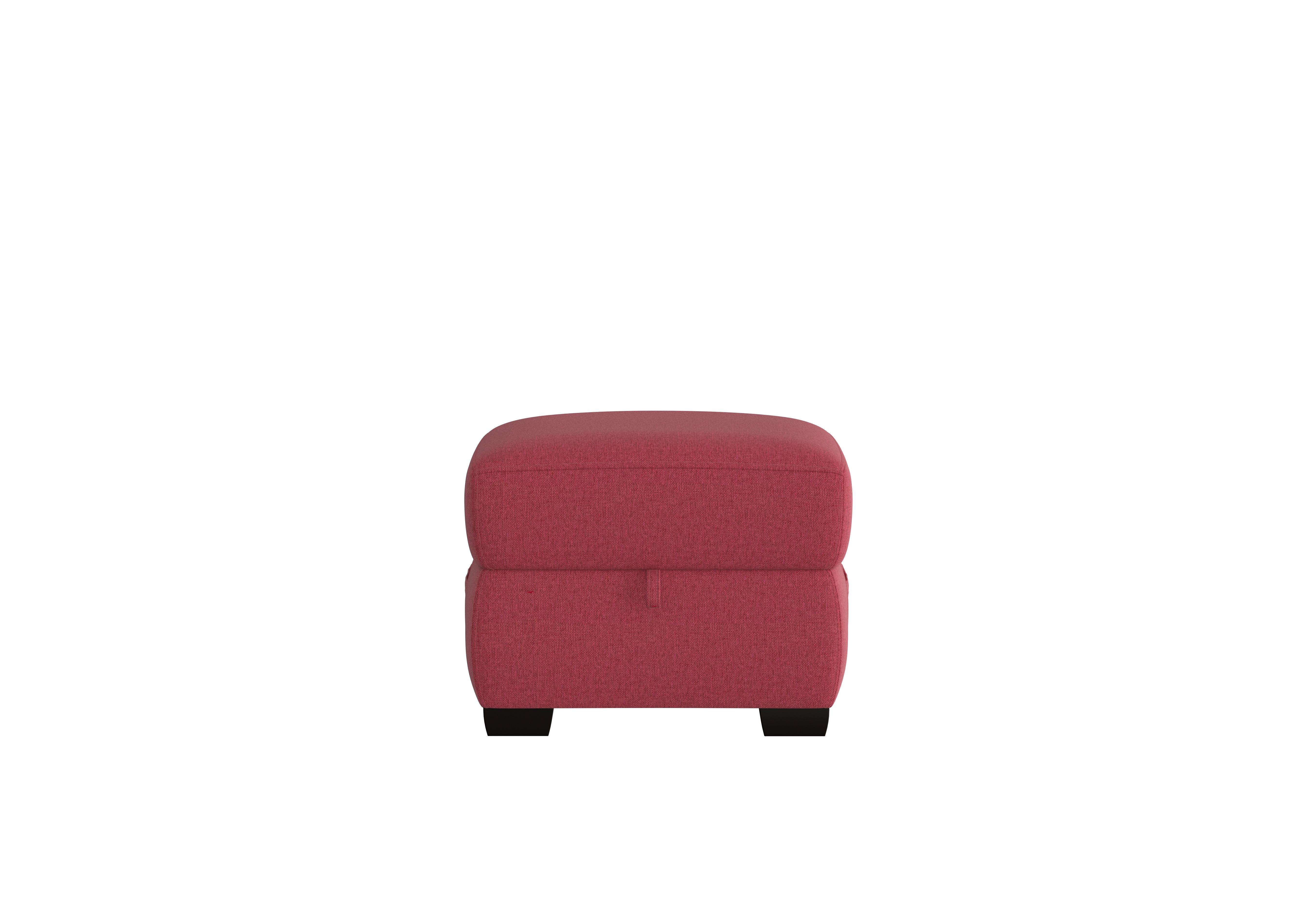Starlight Express Fabric Storage Footstool in Fab-Blt-R29 Red on Furniture Village