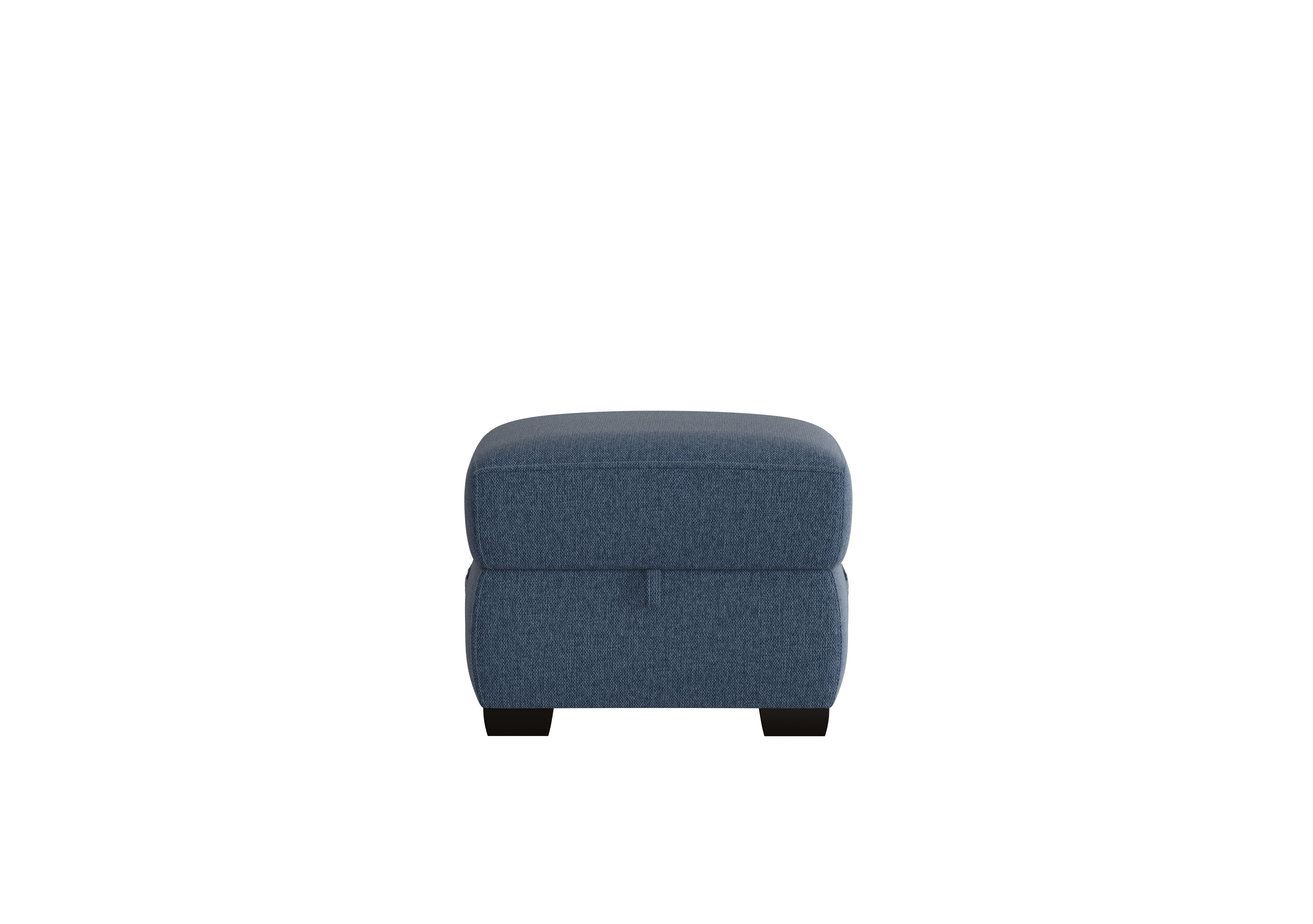 Starlight Express Fabric Storage Footstool in Fab-Blt-R38 Blue on Furniture Village