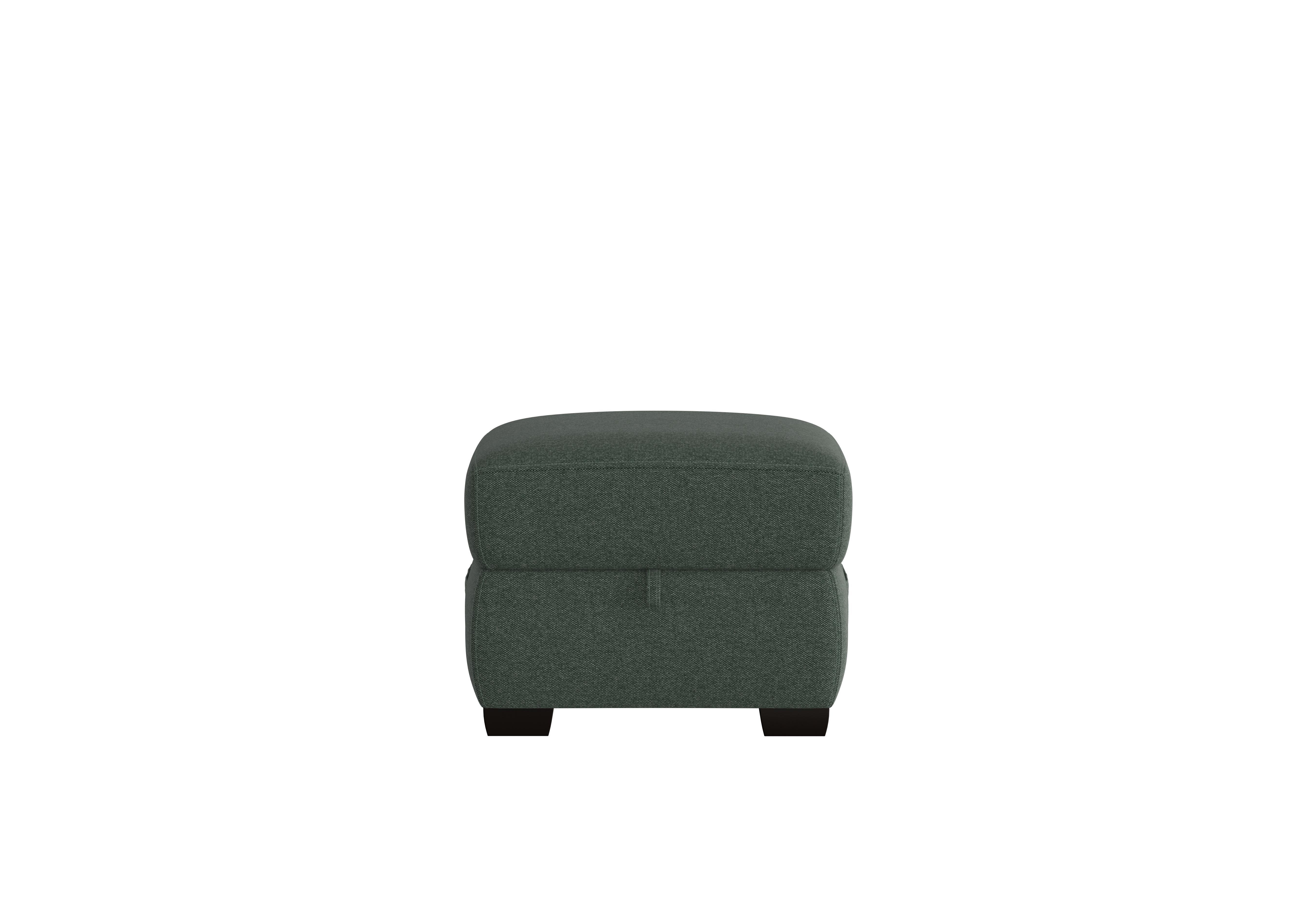 Starlight Express Fabric Storage Footstool in Fab-Ska-R48 Moss Green on Furniture Village